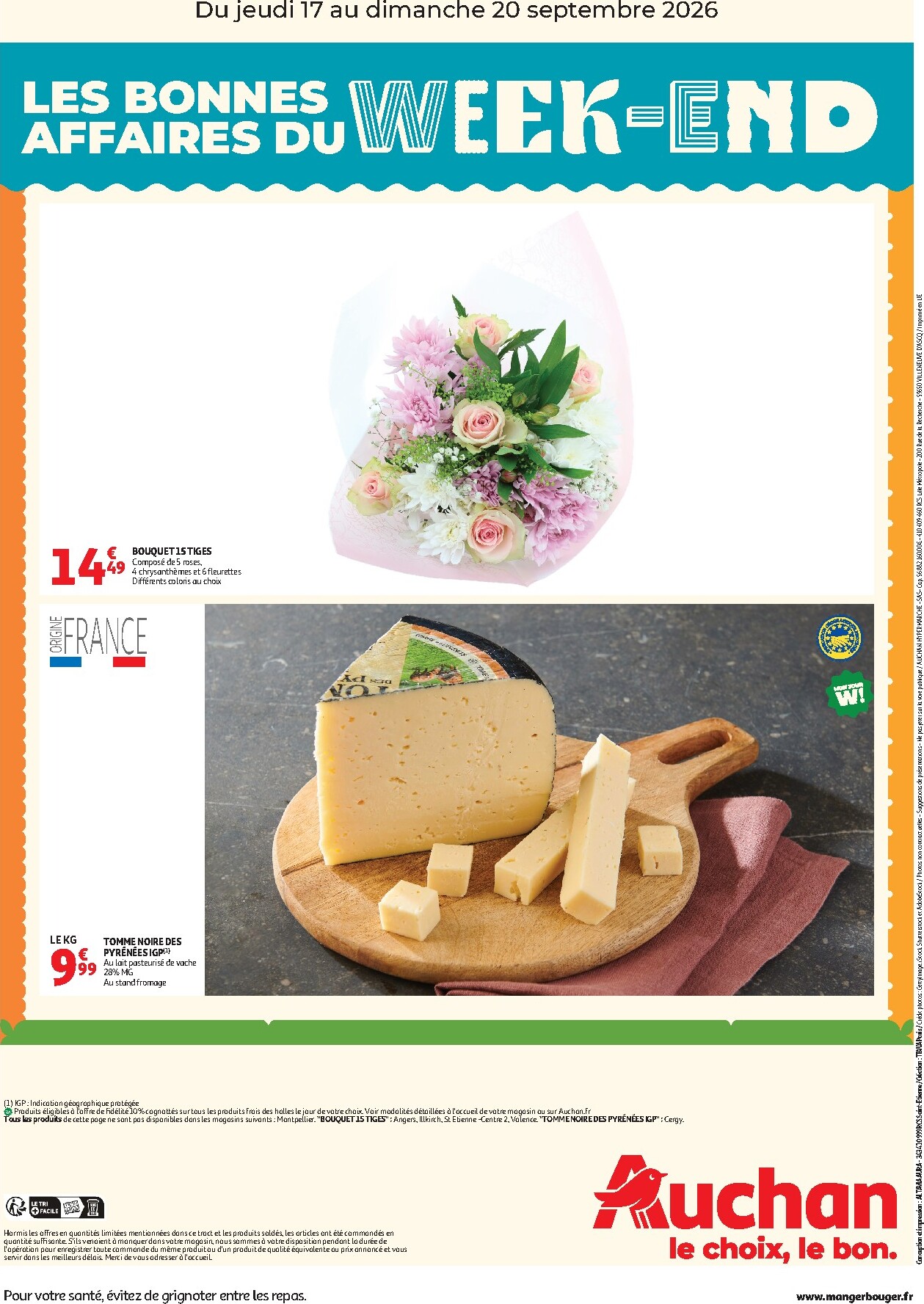 auchan - Huidige Auchan - Les bons plan du week end dans votre hyper folder geldig van donderdag 17/09/2026 tot zondag 20/09/2026 - page: 2