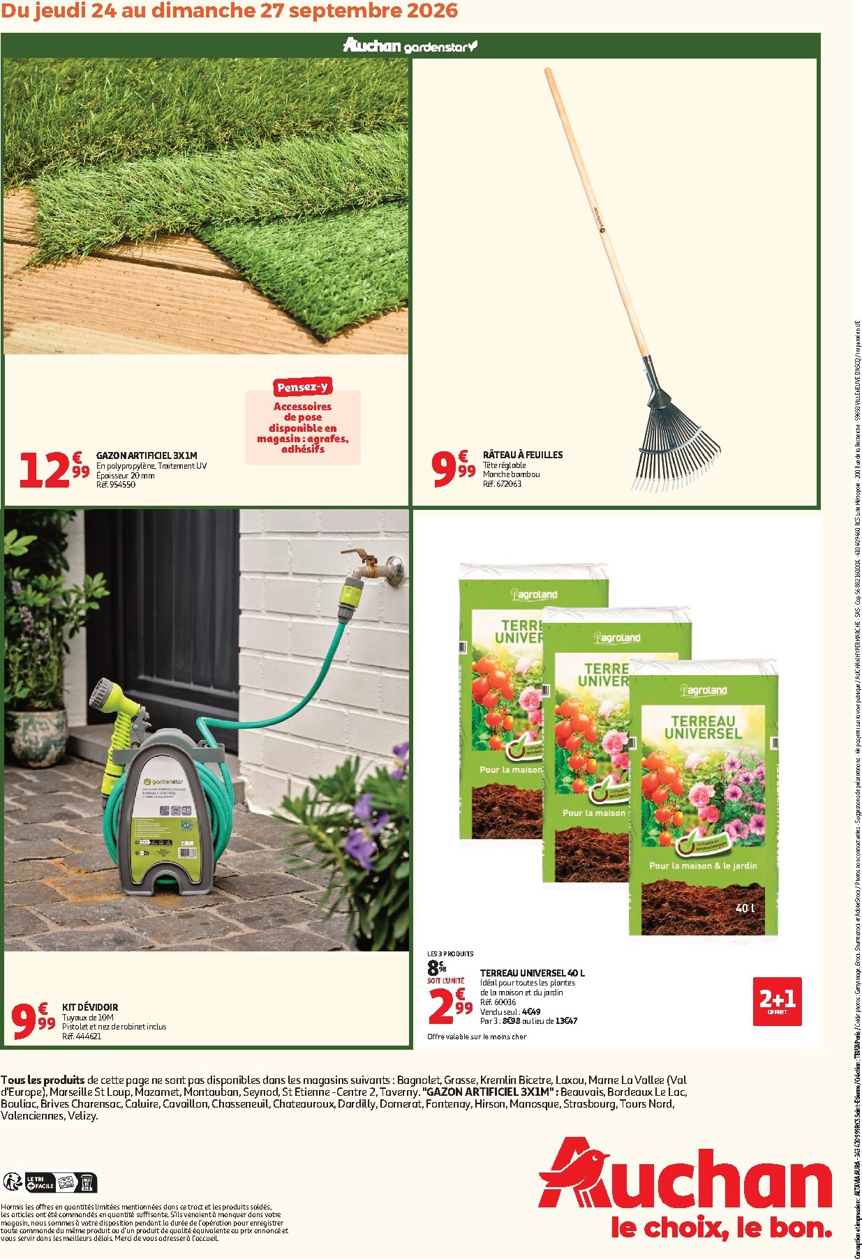 auchan - Toekomstige Auchan - Ravivez Votre Gazon folder geldig van donderdag 24/09/2026 tot zondag 27/09/2026 - page: 2