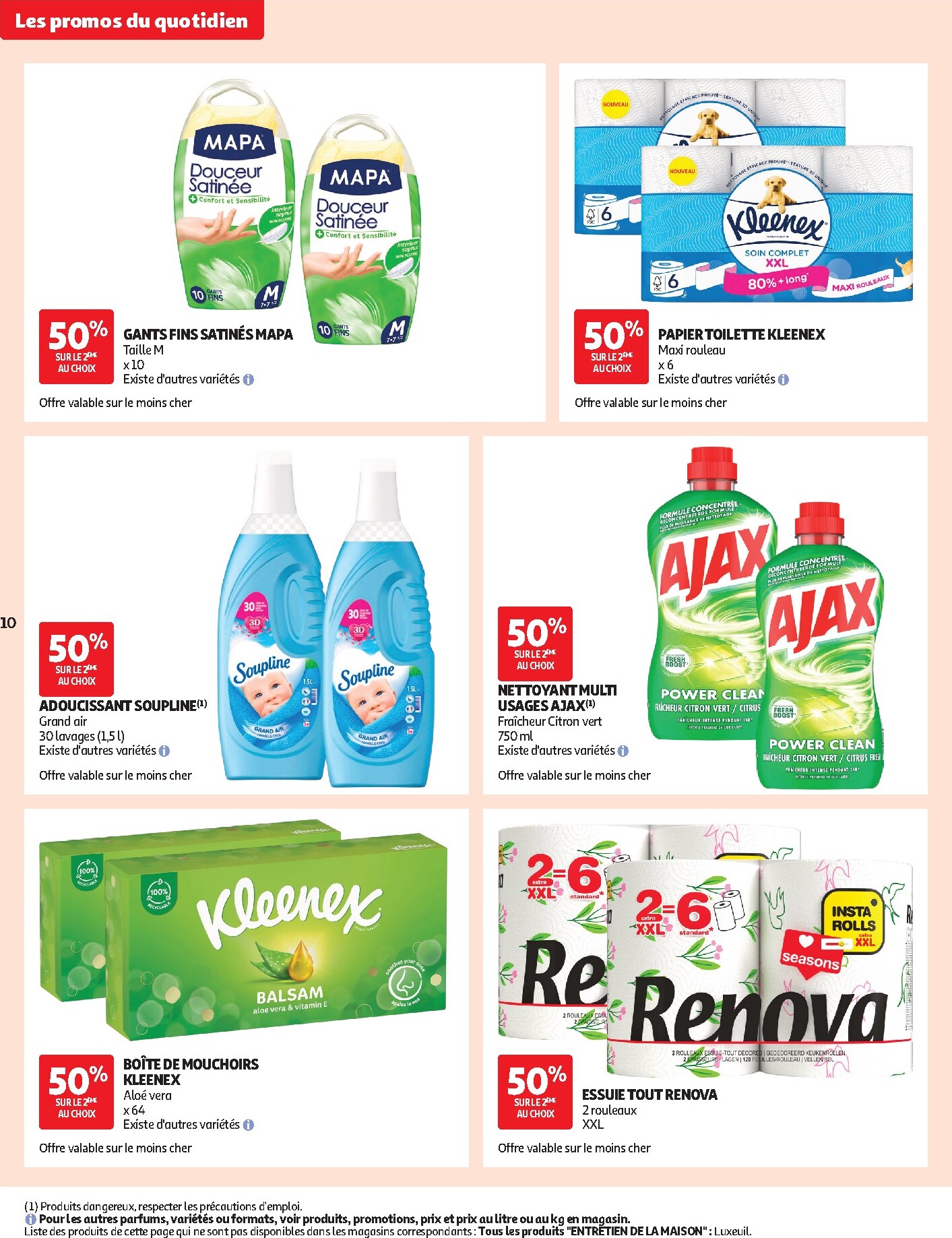 auchan - Auchan - Les promos du moment - Hypermarché folder voor volgende week van dinsdag 29/09/2026 tot zondag 11/10/2026 - page: 10