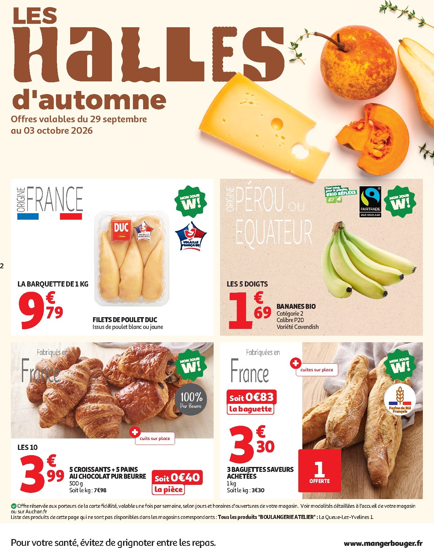 auchan - Auchan - Halles d'automne supers - Supermarché folder voor volgende week van dinsdag 29/09/2026 tot zaterdag 10/10/2026 - page: 2