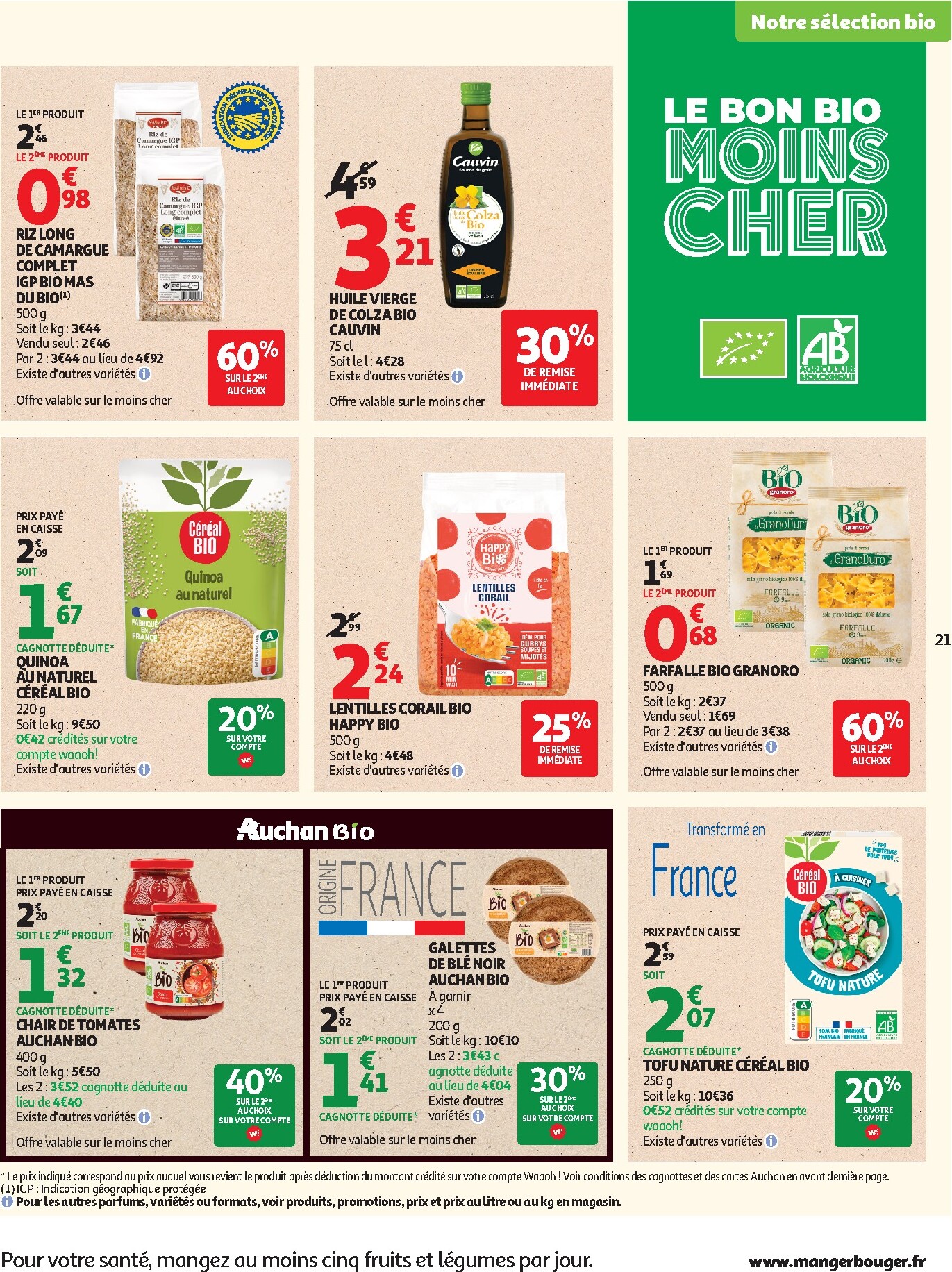 auchan - Auchan - Halles d'automne supers - Supermarché folder voor volgende week van dinsdag 29/09/2026 tot zaterdag 10/10/2026 - page: 21