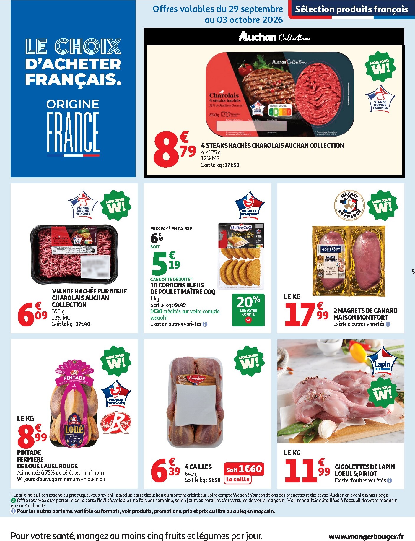 auchan - Auchan - Halles d'automne supers - Supermarché folder voor volgende week van dinsdag 29/09/2026 tot zaterdag 10/10/2026 - page: 5