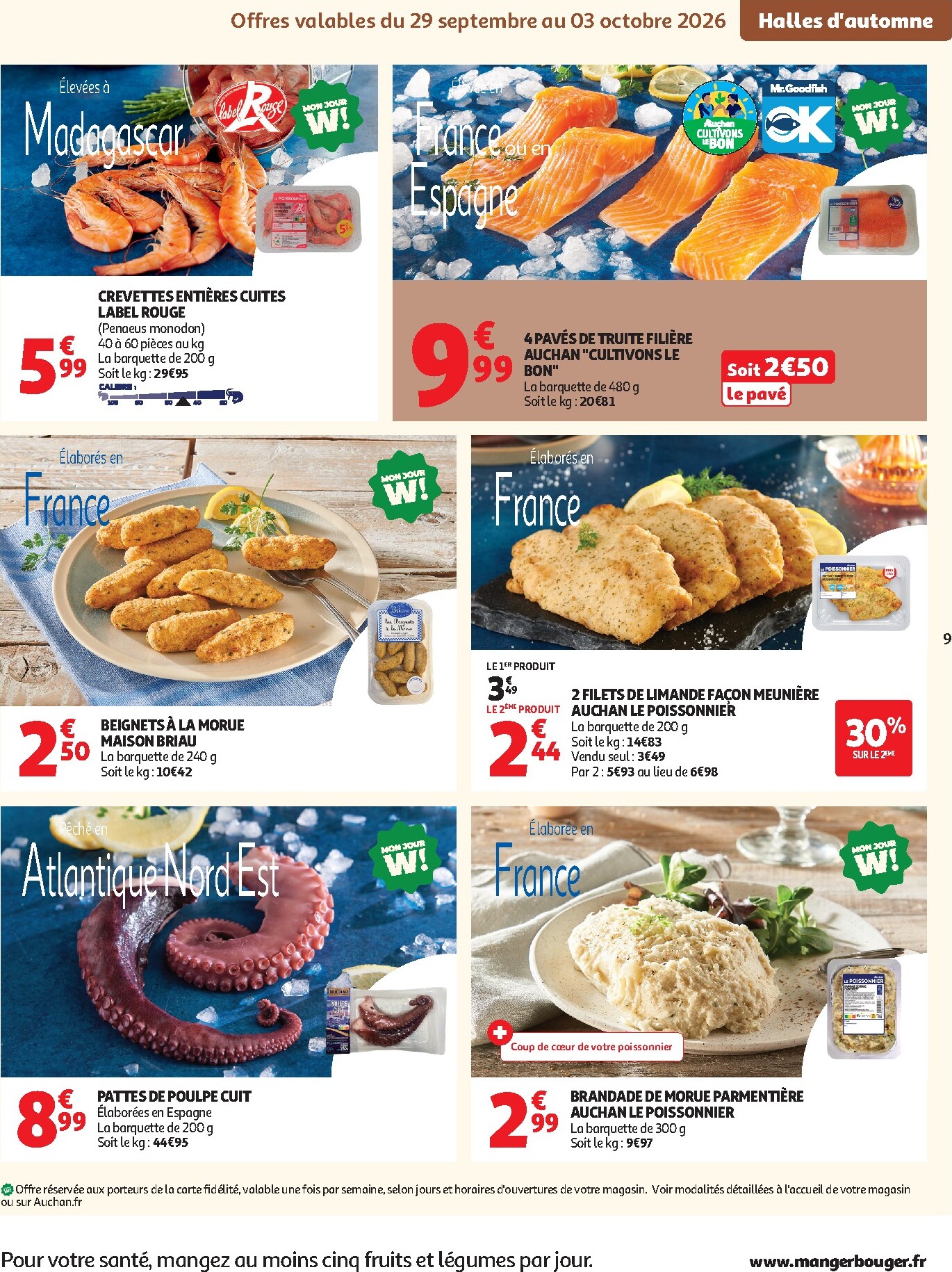 auchan - Auchan - Halles d'automne supers - Supermarché folder voor volgende week van dinsdag 29/09/2026 tot zaterdag 10/10/2026 - page: 9