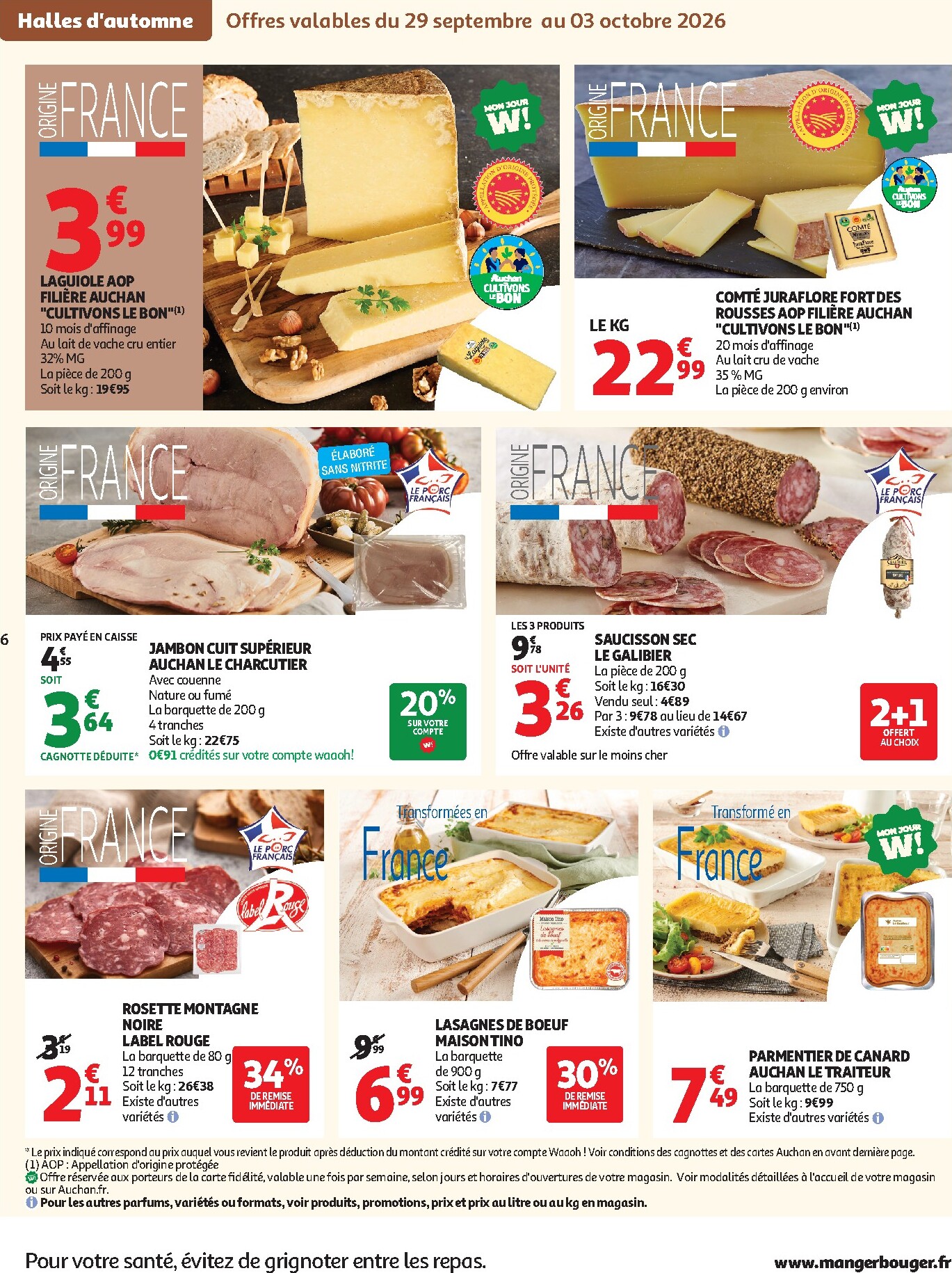 auchan - Auchan - Halles d'automne supers - Supermarché folder voor volgende week van dinsdag 29/09/2026 tot zaterdag 10/10/2026 - page: 6