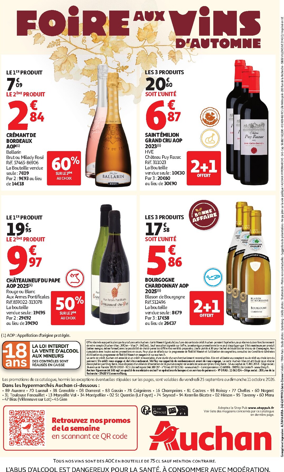 auchan - Huidige Auchan folder geldig van vrijdag 25/09/2026 tot zondag 11/10/2026 - page: 44