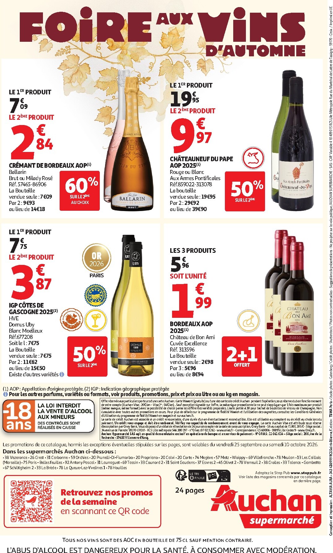auchan - Huidige Auchan Supermarché folder geldig van vrijdag 25/09/2026 tot zaterdag 10/10/2026 - page: 24