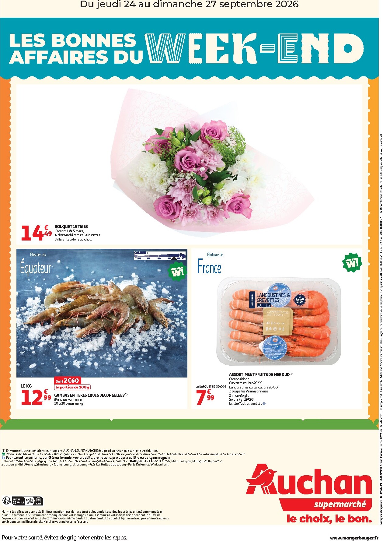 auchan - Huidige Auchan - Les bons plans du week end dans votre super - Supermarché folder geldig van donderdag 24/09/2026 tot zondag 27/09/2026 - page: 2