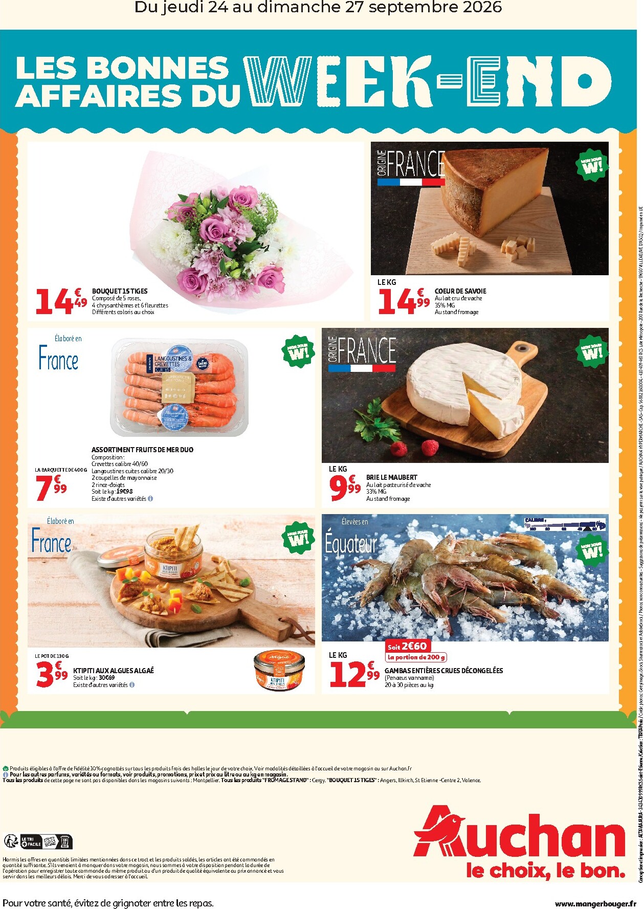 auchan - Huidige Auchan - Les bons plans du week end dans votre hyper folder geldig van donderdag 24/09/2026 tot zondag 27/09/2026 - page: 2