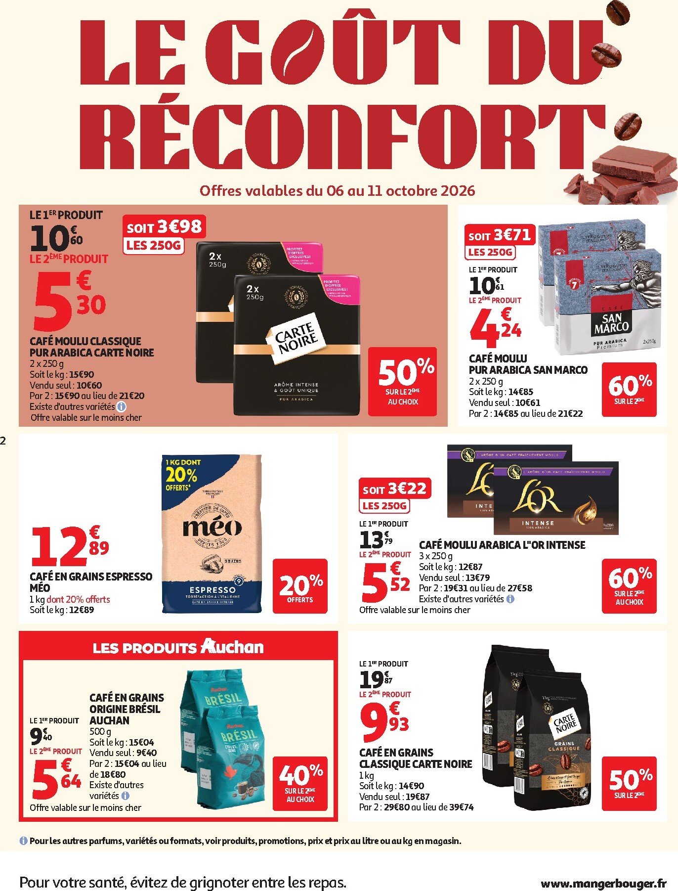 auchan - Auchan - Le Goût du Réconfort folder voor volgende week van dinsdag 06/10/2026 tot zaterdag 10/10/2026 - page: 2