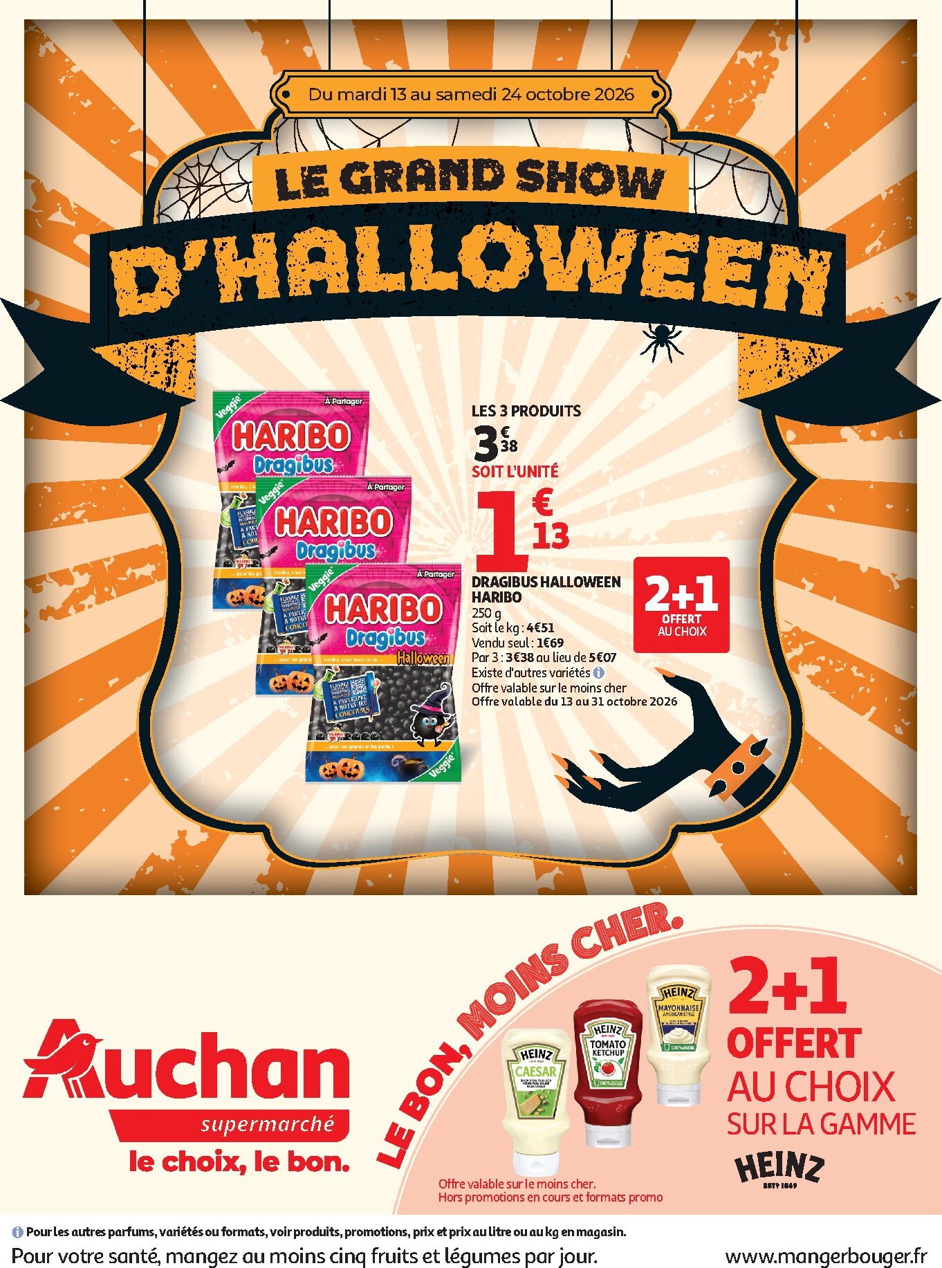 auchan - Auchan Supermarché - Halloween folder voor volgende week van dinsdag 13/10/2026 tot zaterdag 24/10/2026