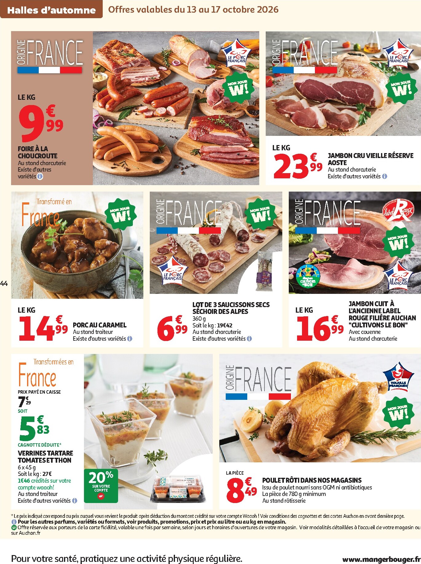 auchan - Auchan folder voor volgende week van dinsdag 13/10/2026 tot zondag 25/10/2026 - page: 44