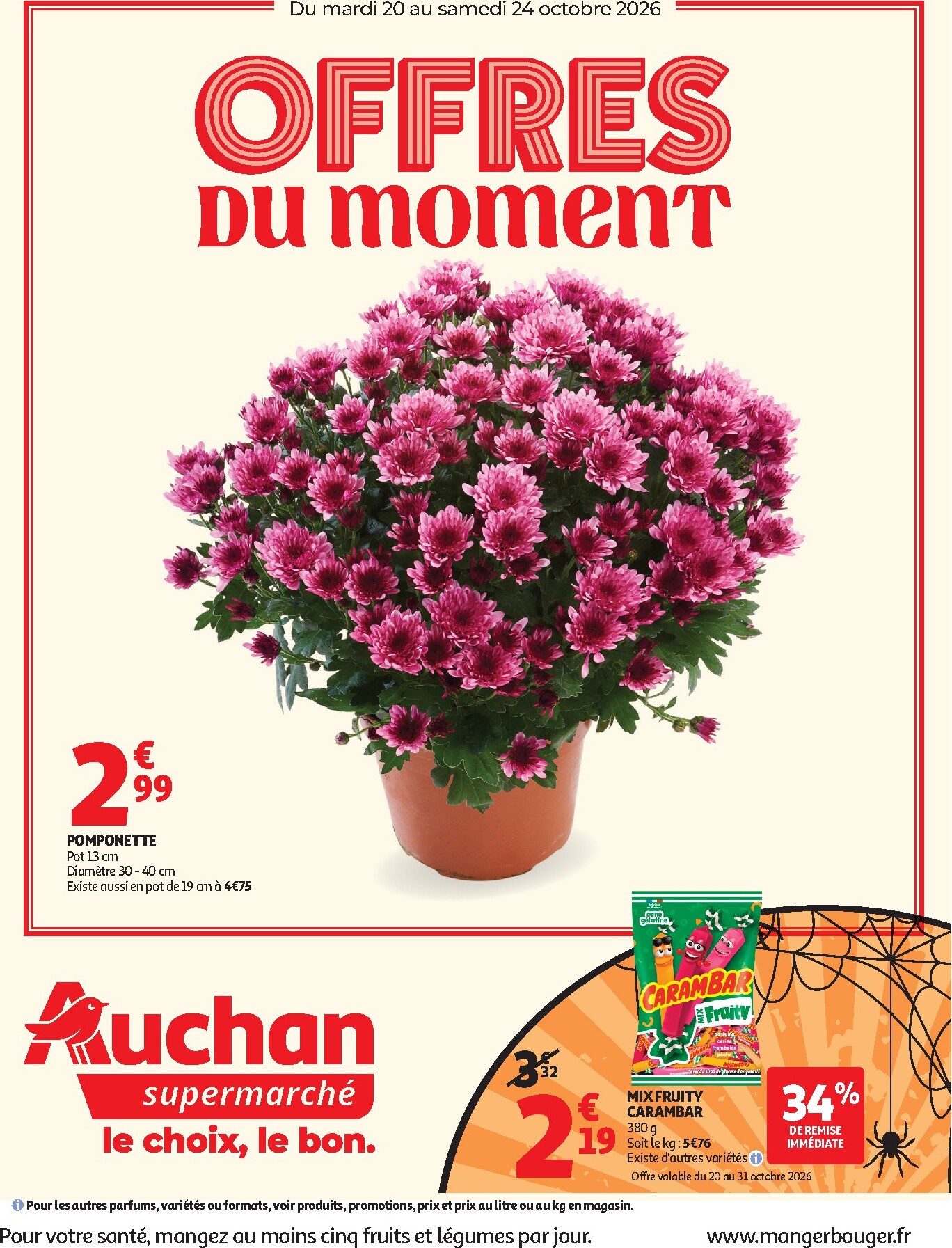 auchan - Auchan Supermarché - Halloween folder voor volgende week van dinsdag 20/10/2026 tot zaterdag 24/10/2026