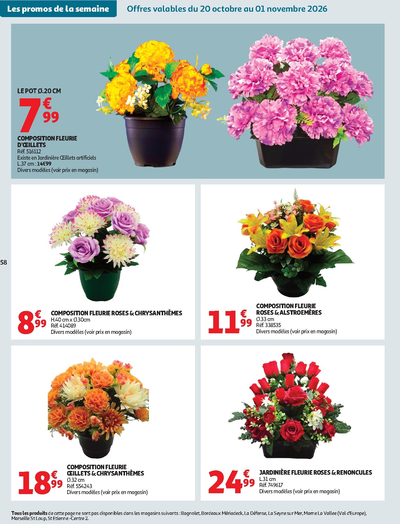 auchan - Auchan - Automne, Halloween hypers - Hypermarché folder voor volgende week van dinsdag 20/10/2026 tot zondag 25/10/2026 - page: 58