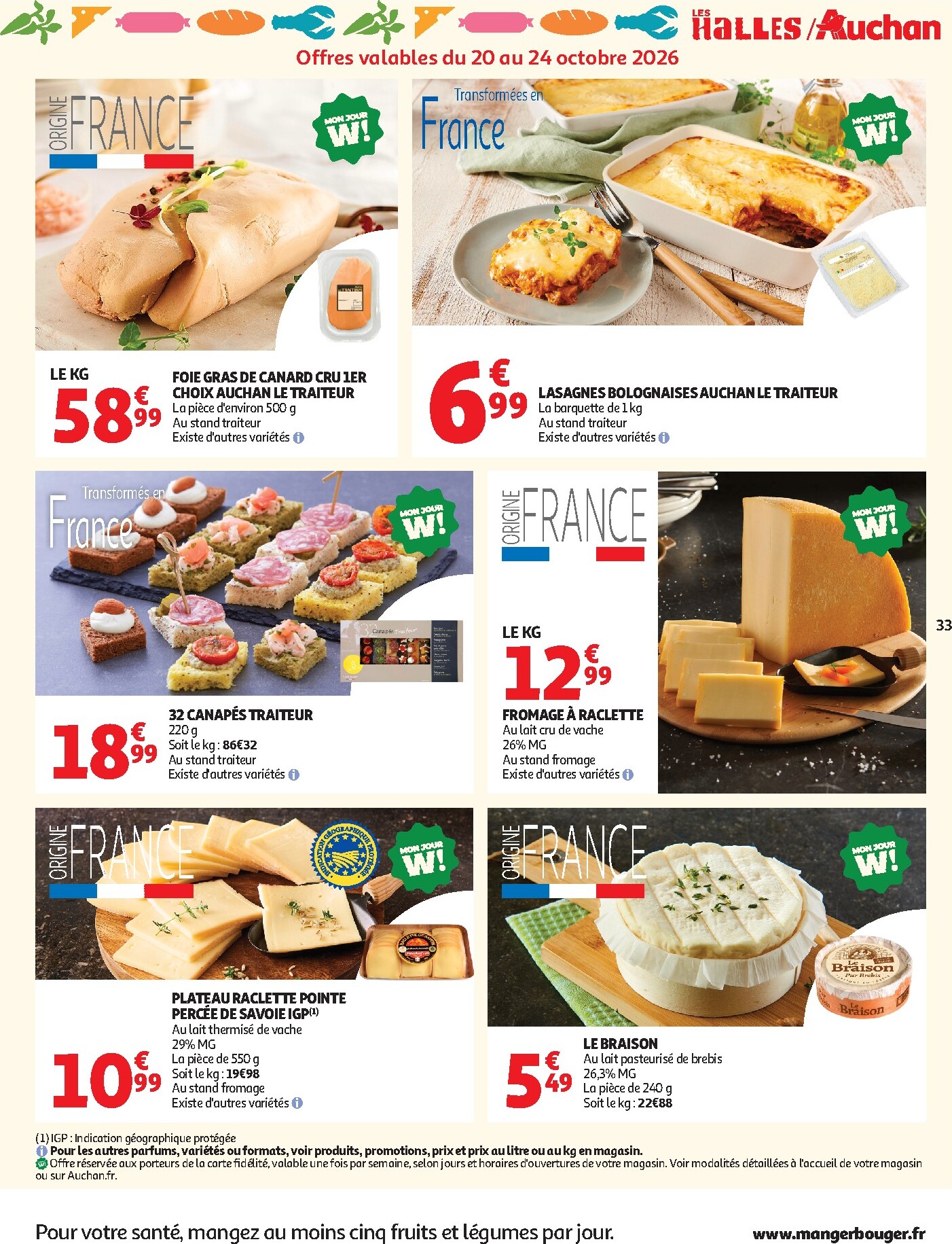 auchan - Auchan - Automne, Halloween hypers - Hypermarché folder voor volgende week van dinsdag 20/10/2026 tot zondag 25/10/2026 - page: 33