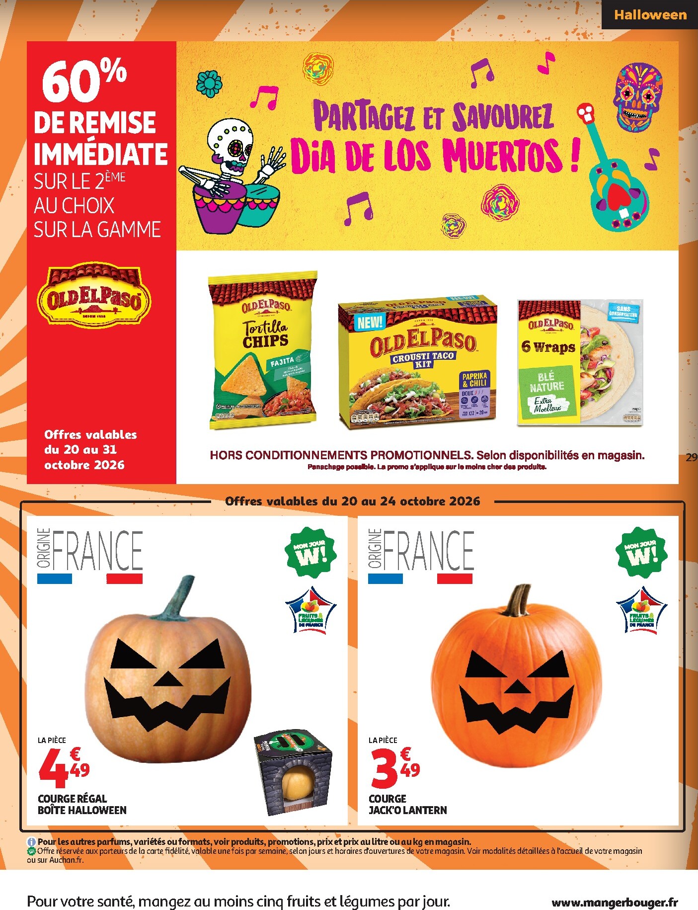 auchan - Auchan - Automne, Halloween hypers - Hypermarché folder voor volgende week van dinsdag 20/10/2026 tot zondag 25/10/2026 - page: 29