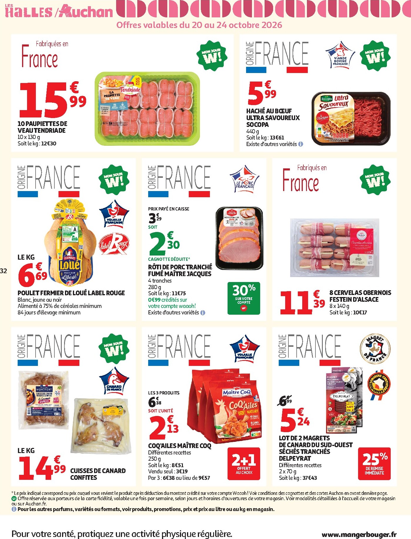 auchan - Auchan - Automne, Halloween hypers - Hypermarché folder voor volgende week van dinsdag 20/10/2026 tot zondag 25/10/2026 - page: 32
