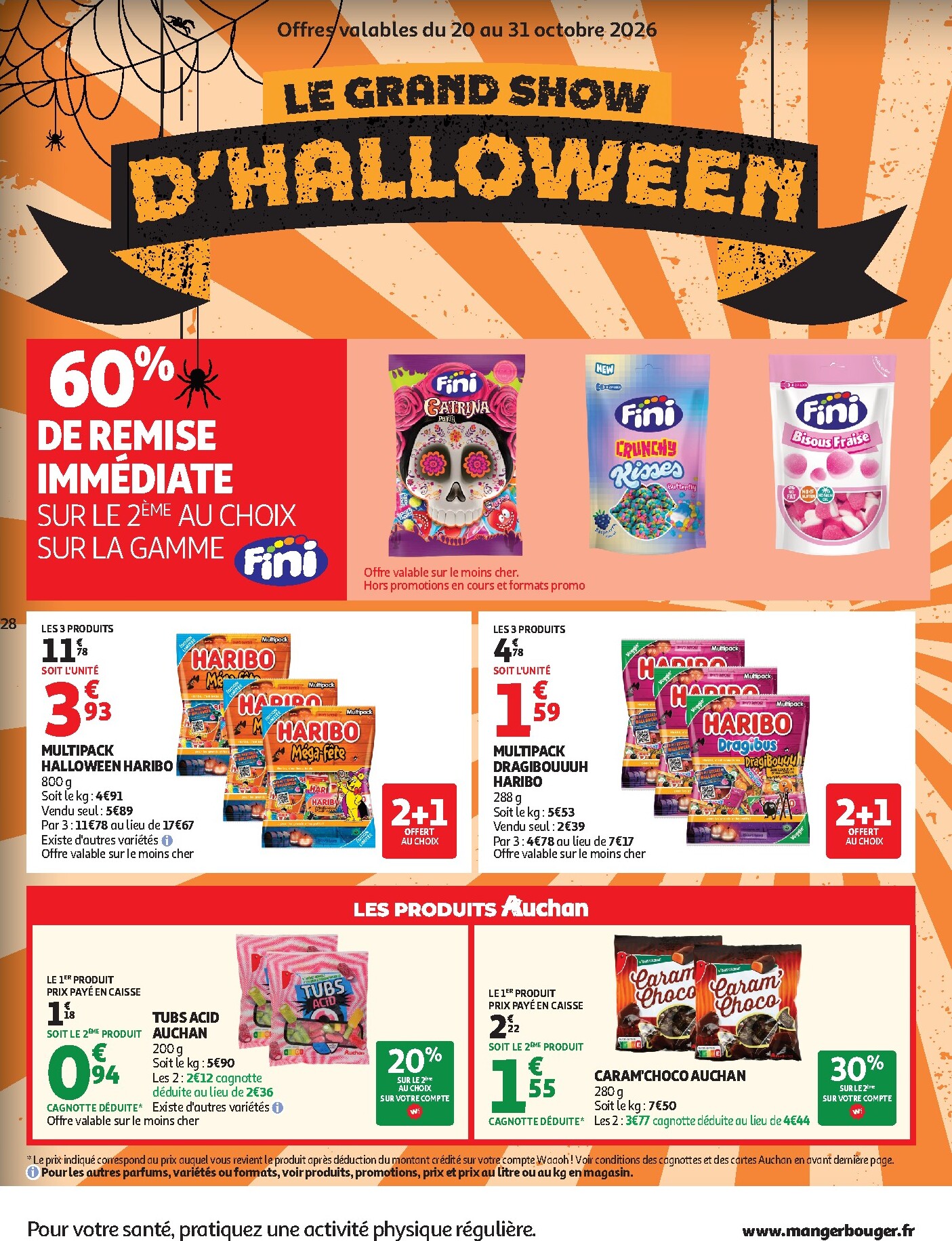 auchan - Auchan - Automne, Halloween hypers - Hypermarché folder voor volgende week van dinsdag 20/10/2026 tot zondag 25/10/2026 - page: 28