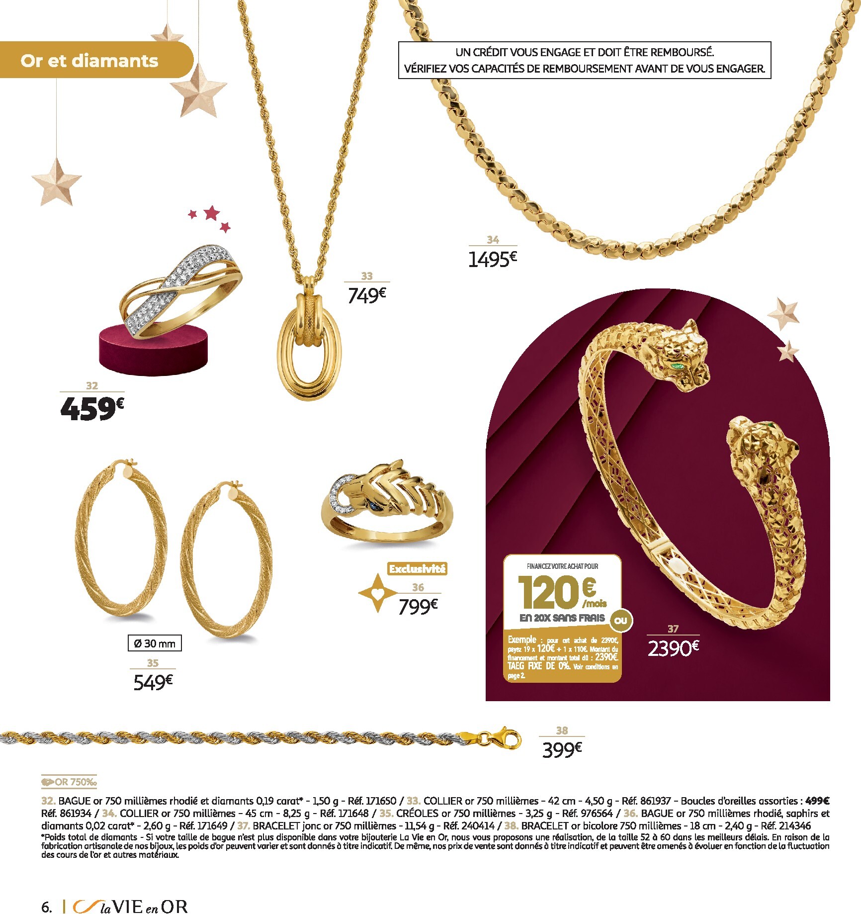 auchan - Auchan - Bijoux pour les fêtes folder voor volgende week van dinsdag 20/10/2026 tot donderdag 31/12/2026 - page: 6