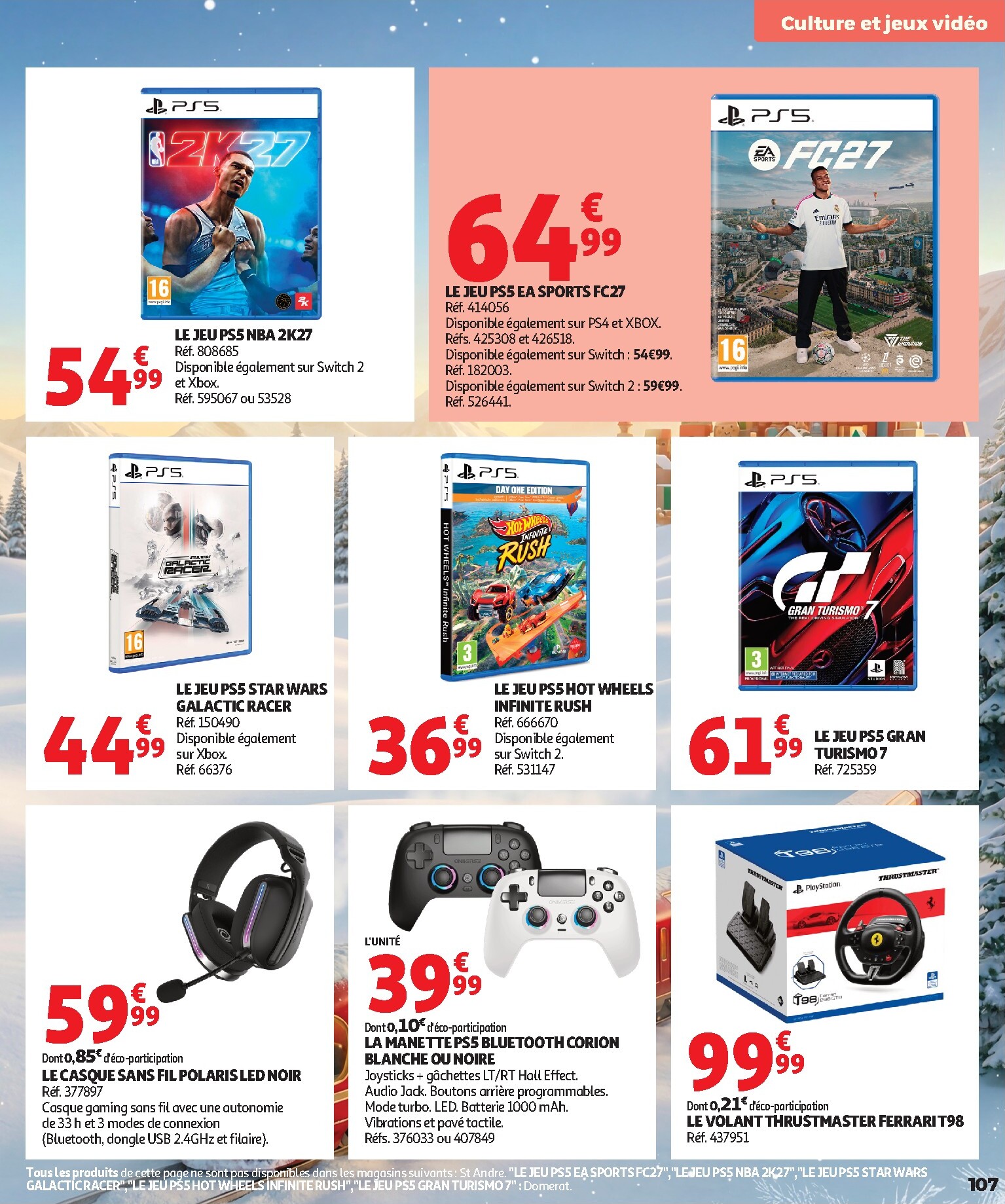 auchan - Huidige Auchan - Jouets de Noël folder geldig van vrijdag 16/10/2026 tot zondag 06/12/2026 - page: 107