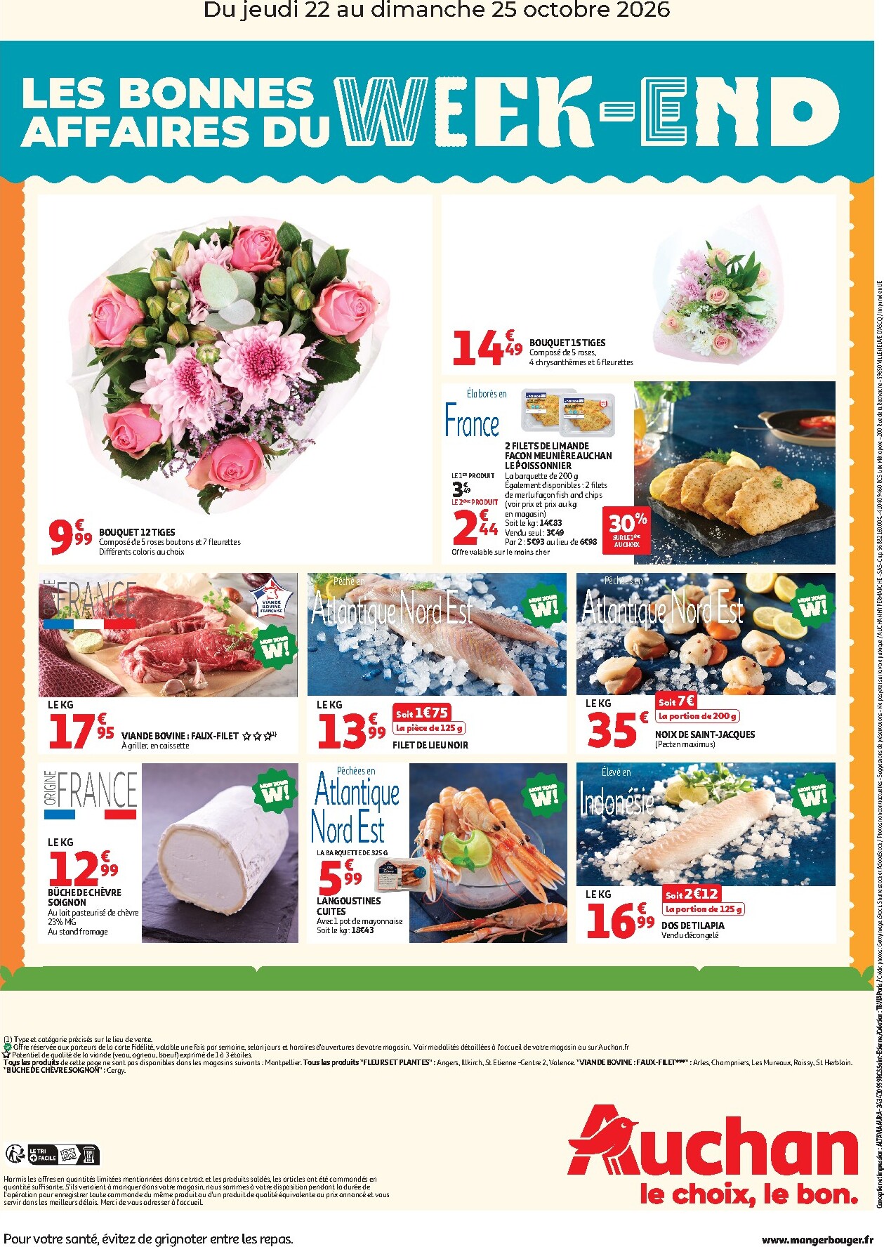 auchan - Huidige Auchan - Bons plans du week end folder geldig van donderdag 22/10/2026 tot zondag 25/10/2026 - page: 2