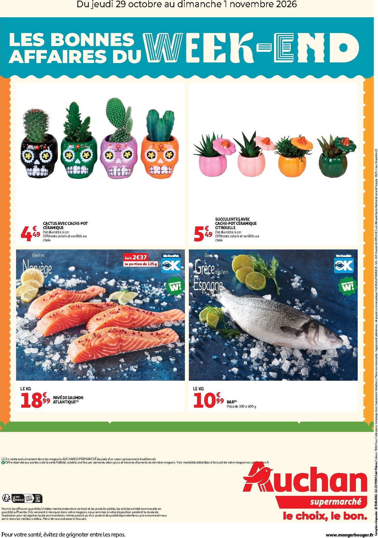 auchan - Huidige Auchan supermarché - Les bons plans du week-end folder geldig van donderdag 29/10/2026 tot zondag 01/11/2026 - page: 2