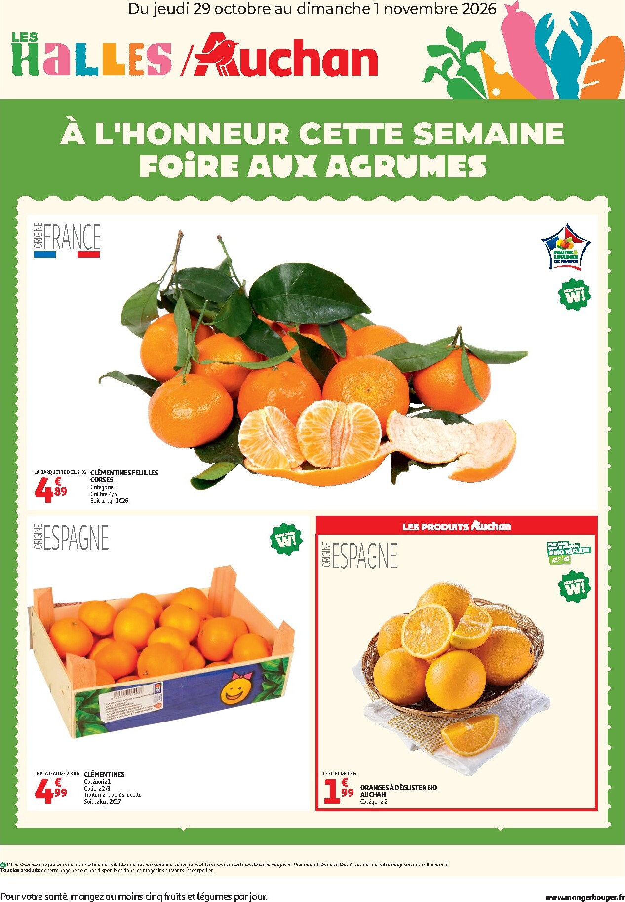 auchan - Huidige Auchan - Foire aux agrumes folder geldig van donderdag 29/10/2026 tot zondag 01/11/2026