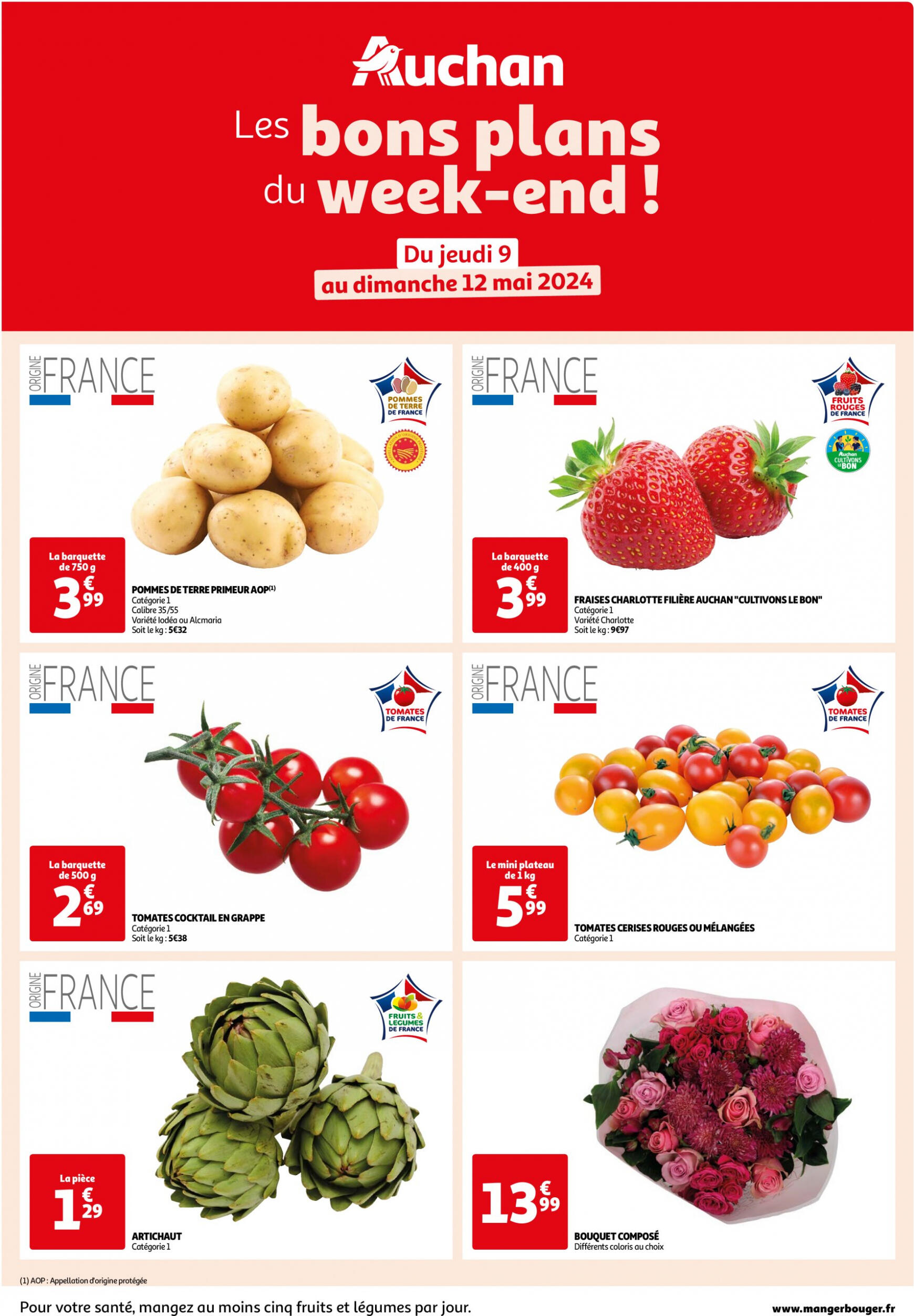auchan - Auchan - Les bons plans du week-end dans votre hyper folder huidig 09.05. - 12.05. - page: 1