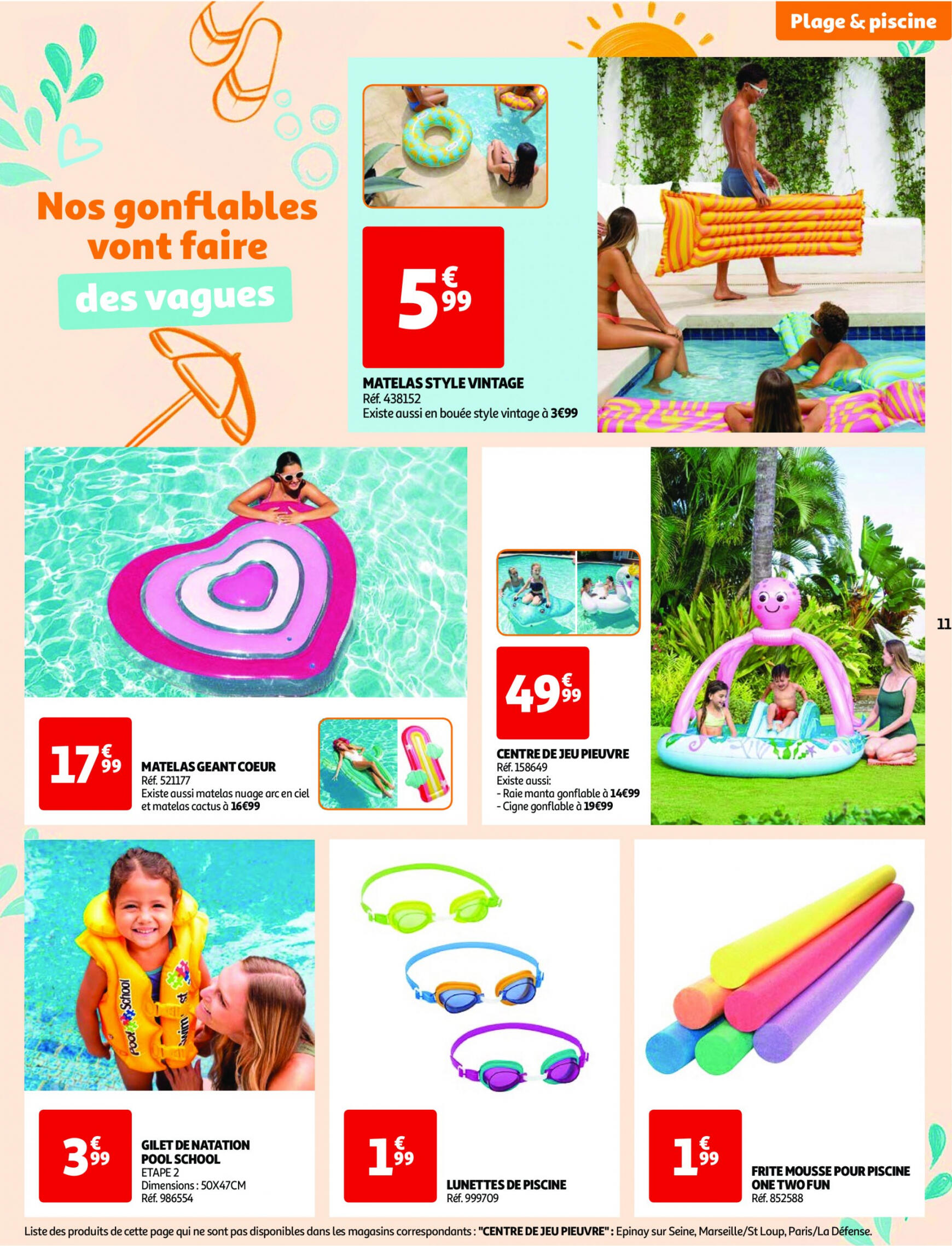 auchan - Auchan - Nos exclusivités Summer pour s'amuser tout l'été folder huidig 14.05. - 15.06. - page: 11