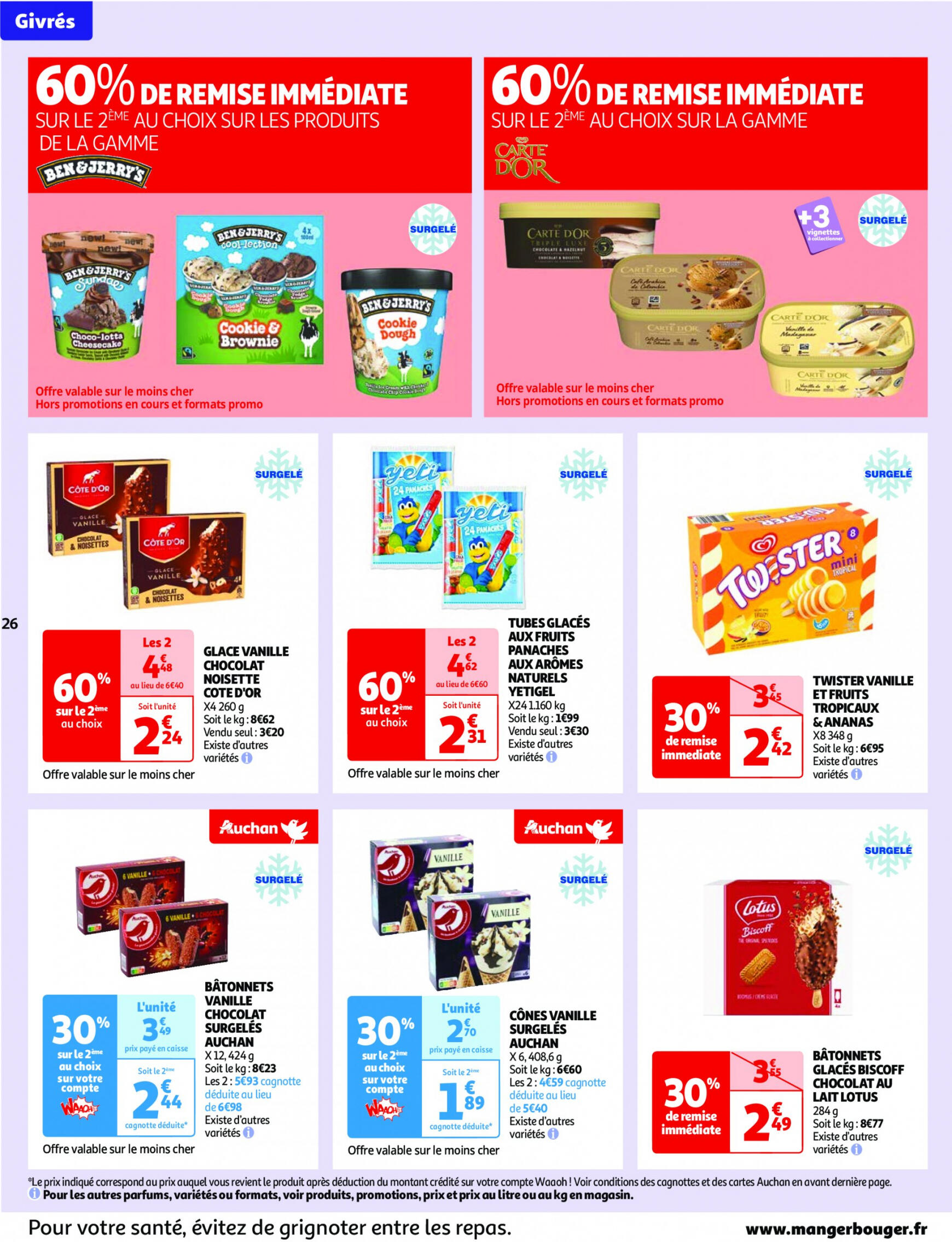auchan - Auchan - Nos surgelés ont tout bon folder huidig 14.05. - 21.05. - page: 26