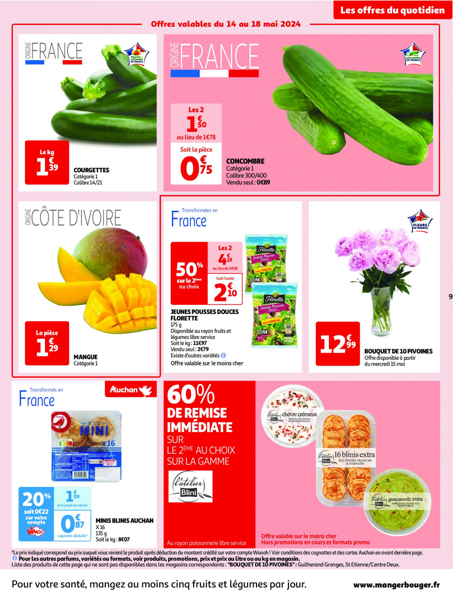 auchan - Auchan - Nos surgelés ont tout bon folder huidig 14.05. - 21.05. - page: 9