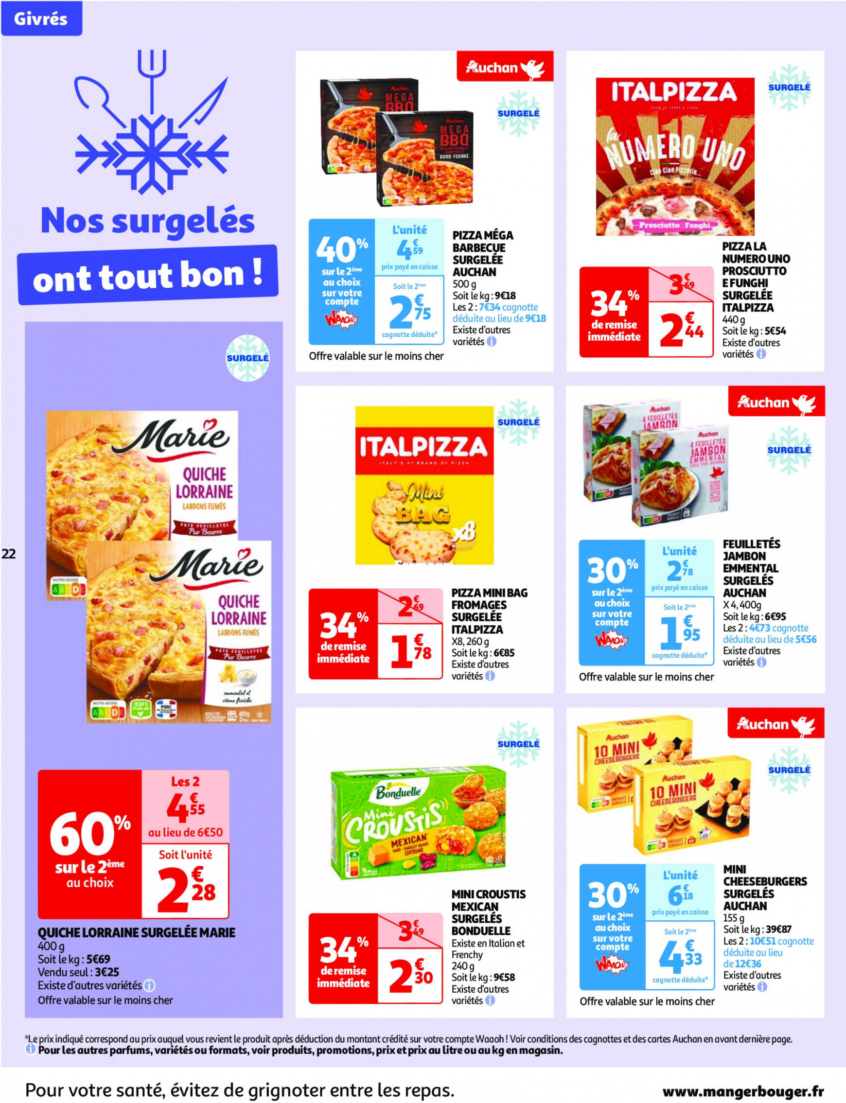 auchan - Auchan - Nos surgelés ont tout bon folder huidig 14.05. - 21.05. - page: 22