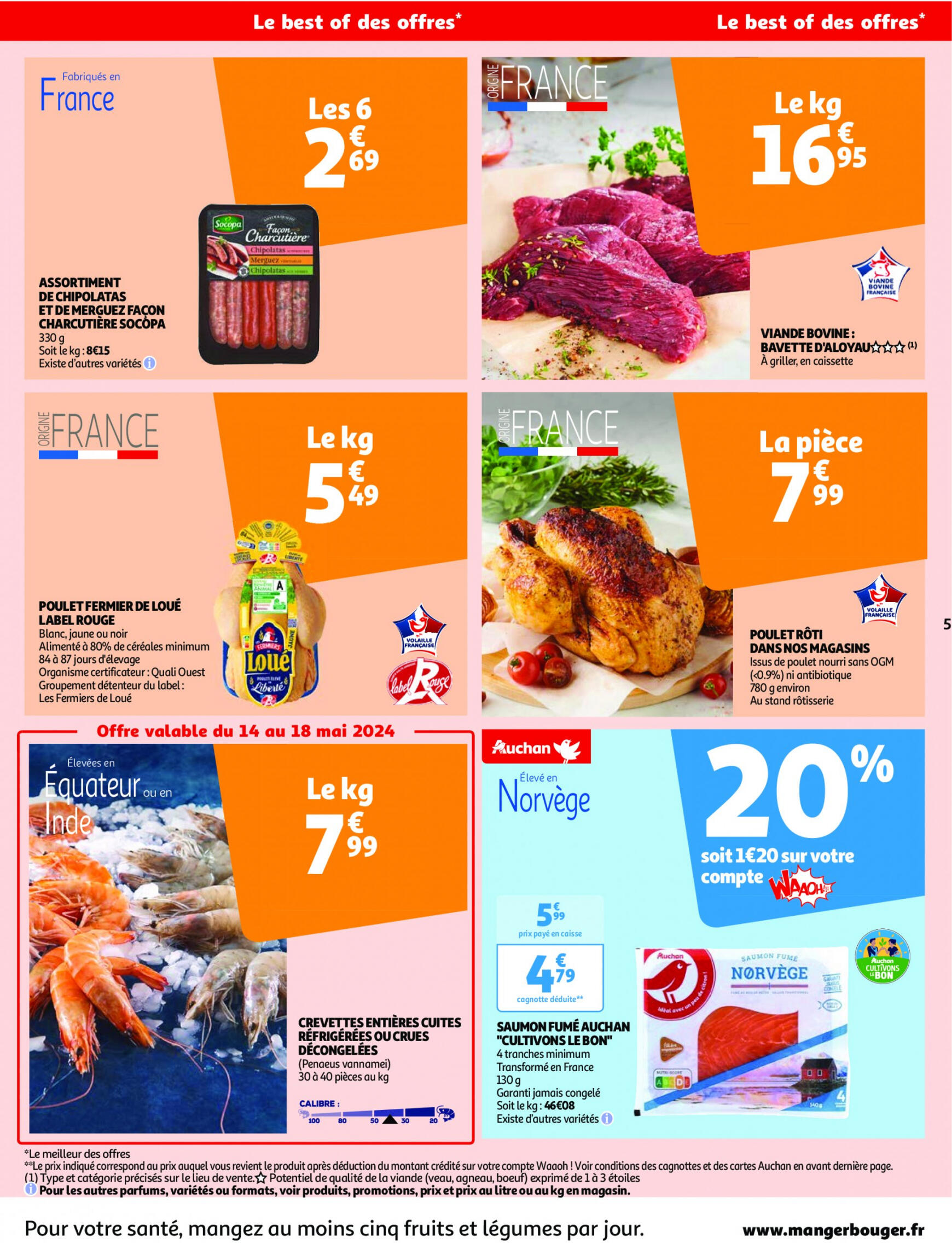 auchan - Auchan - Nos surgelés ont tout bon folder huidig 14.05. - 21.05. - page: 5