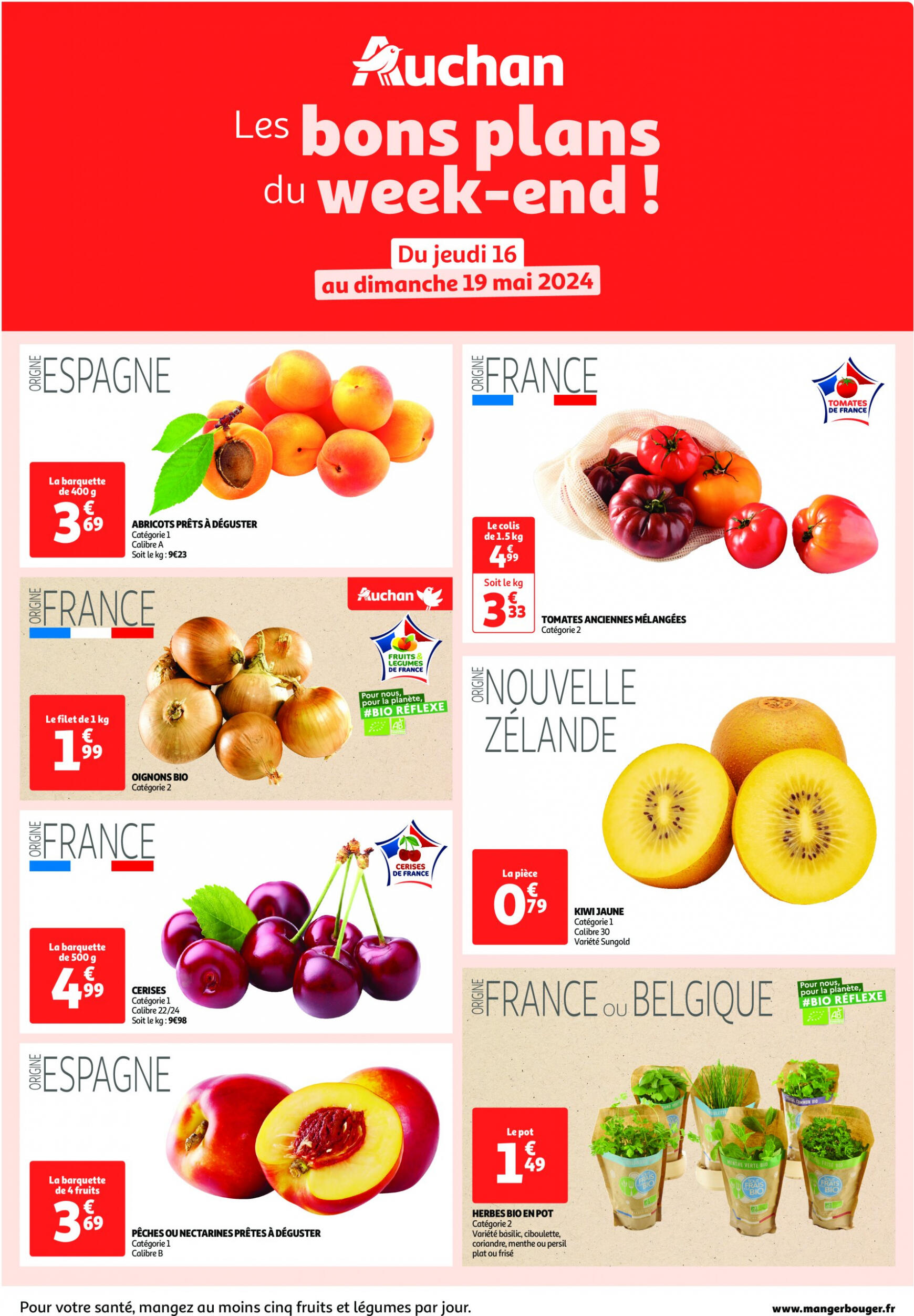 auchan - Auchan - Les bons plans du week-end dans votre hyper ! folder huidig 16.05. - 19.05. - page: 1