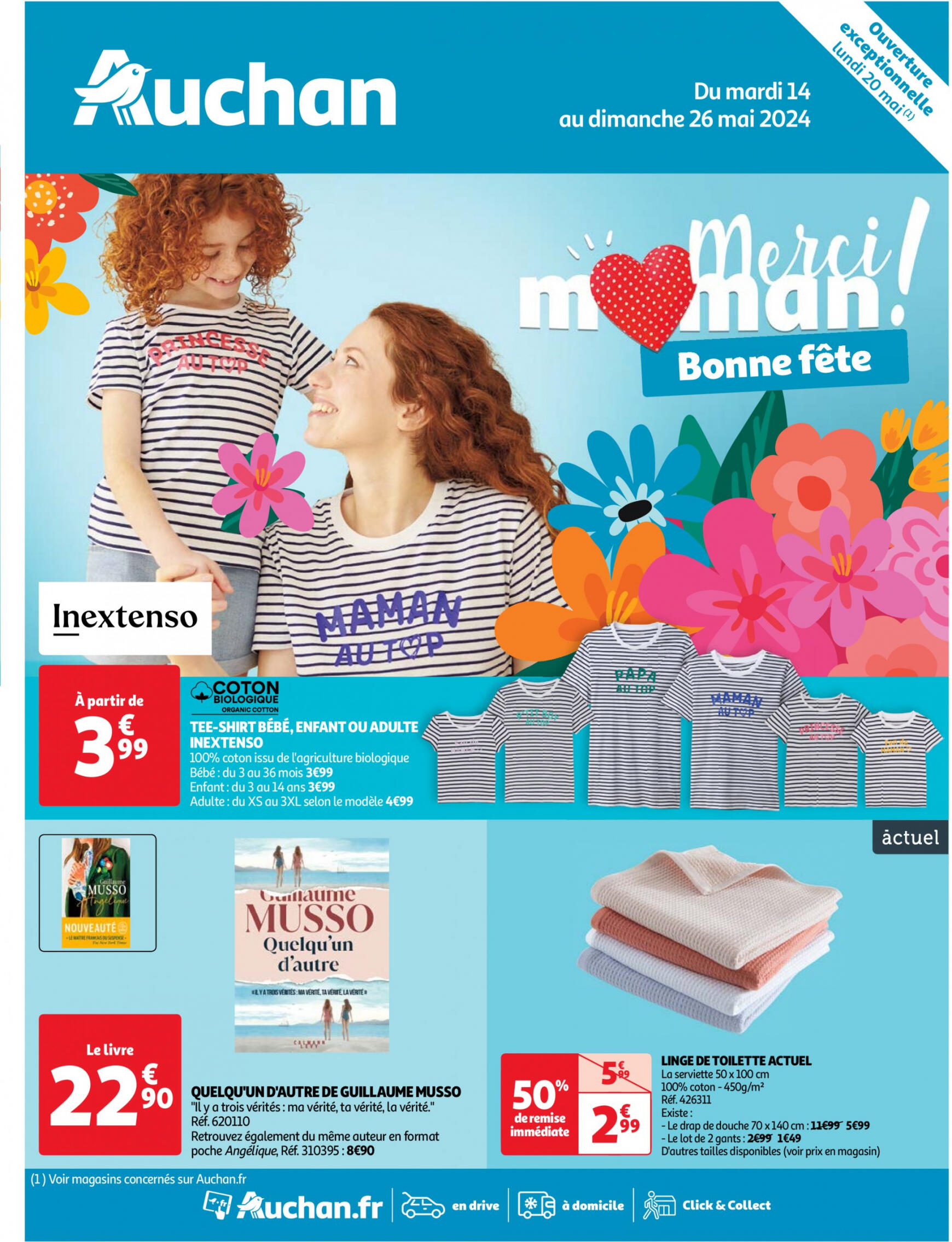 auchan - Auchan - Merci maman folder huidig 14.05. - 26.05. - page: 1