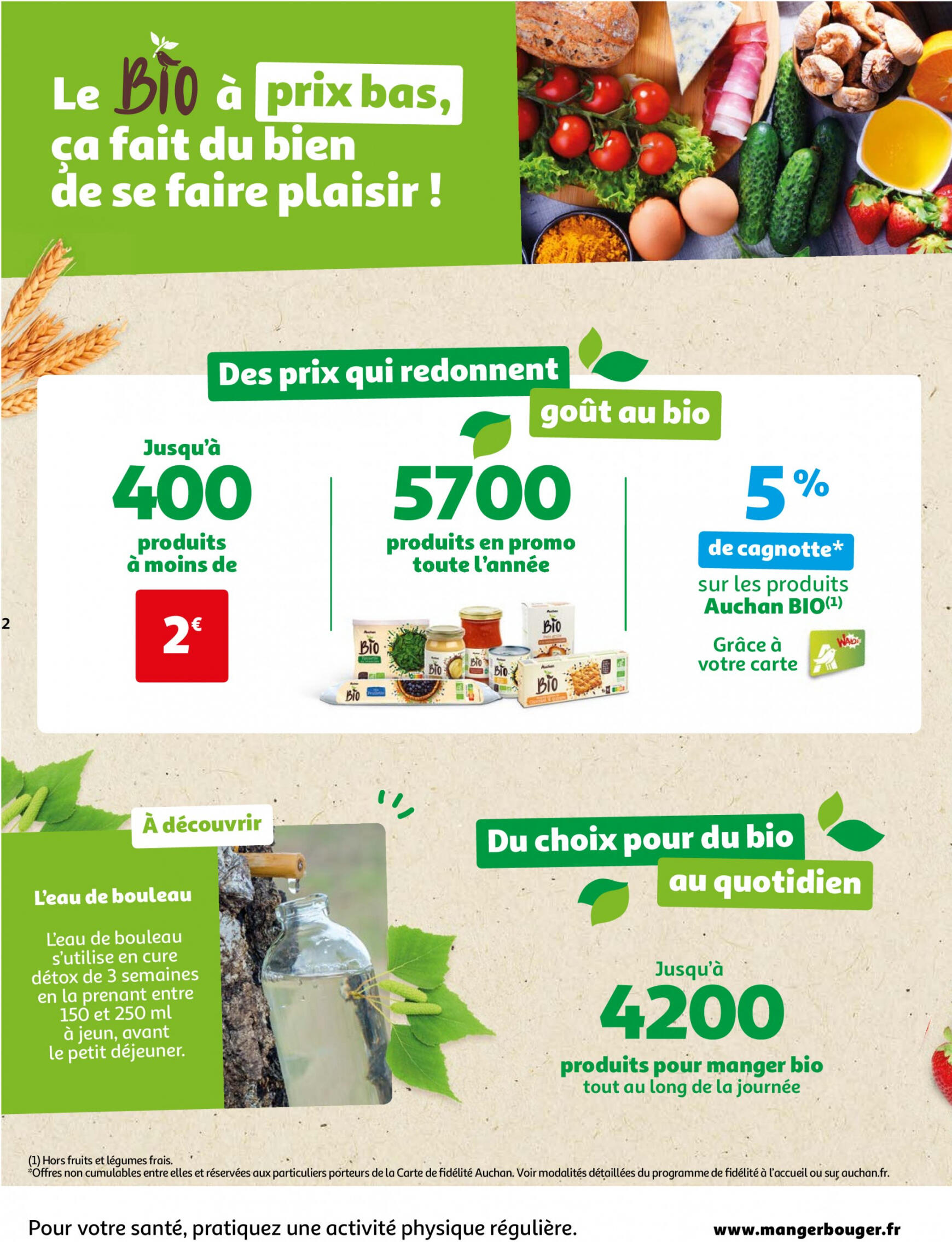 auchan - Auchan - Faites le plein de bio à prix bas folder huidig 22.05. - 03.06. - page: 2