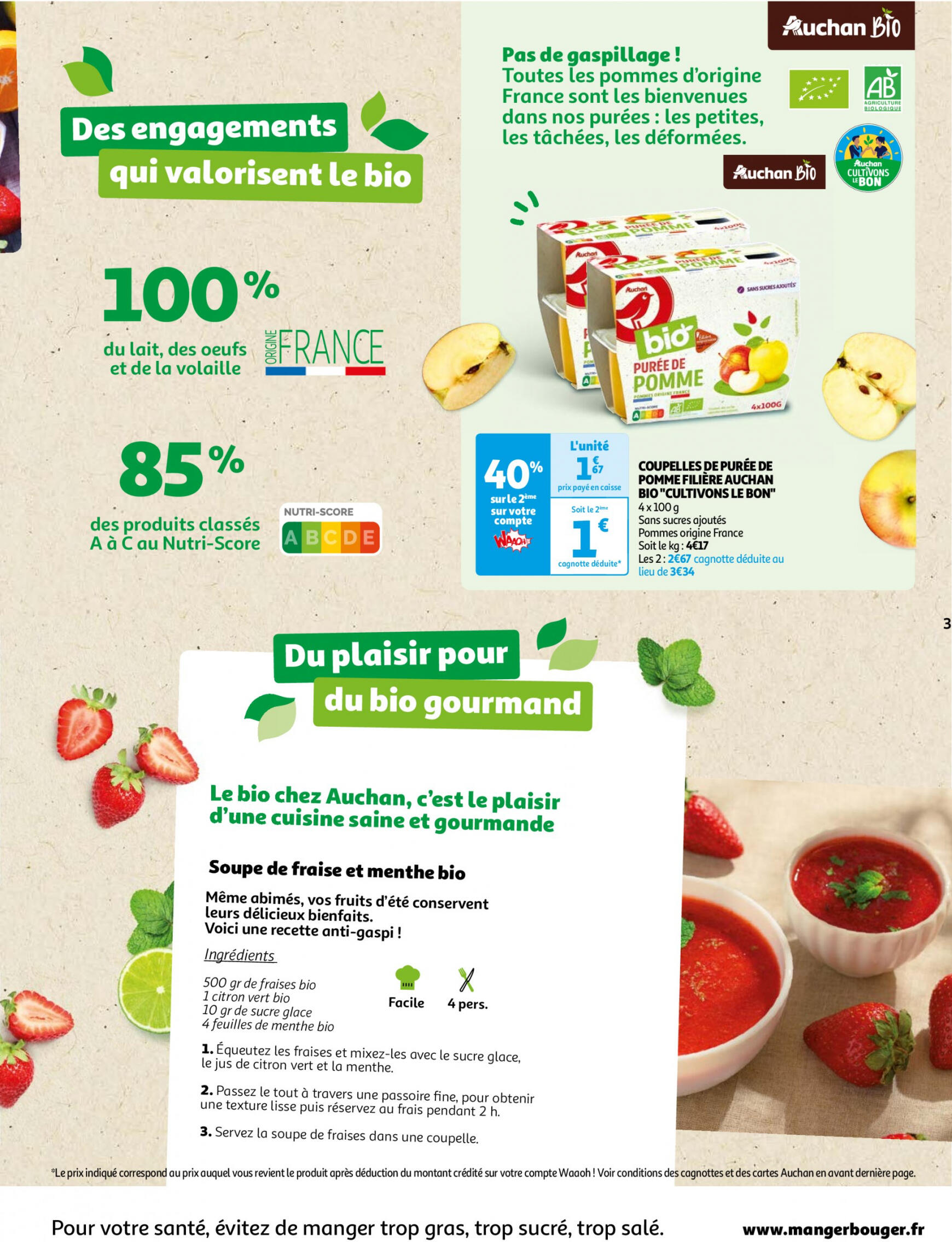 auchan - Auchan - Faites le plein de bio à prix bas folder huidig 22.05. - 03.06. - page: 3