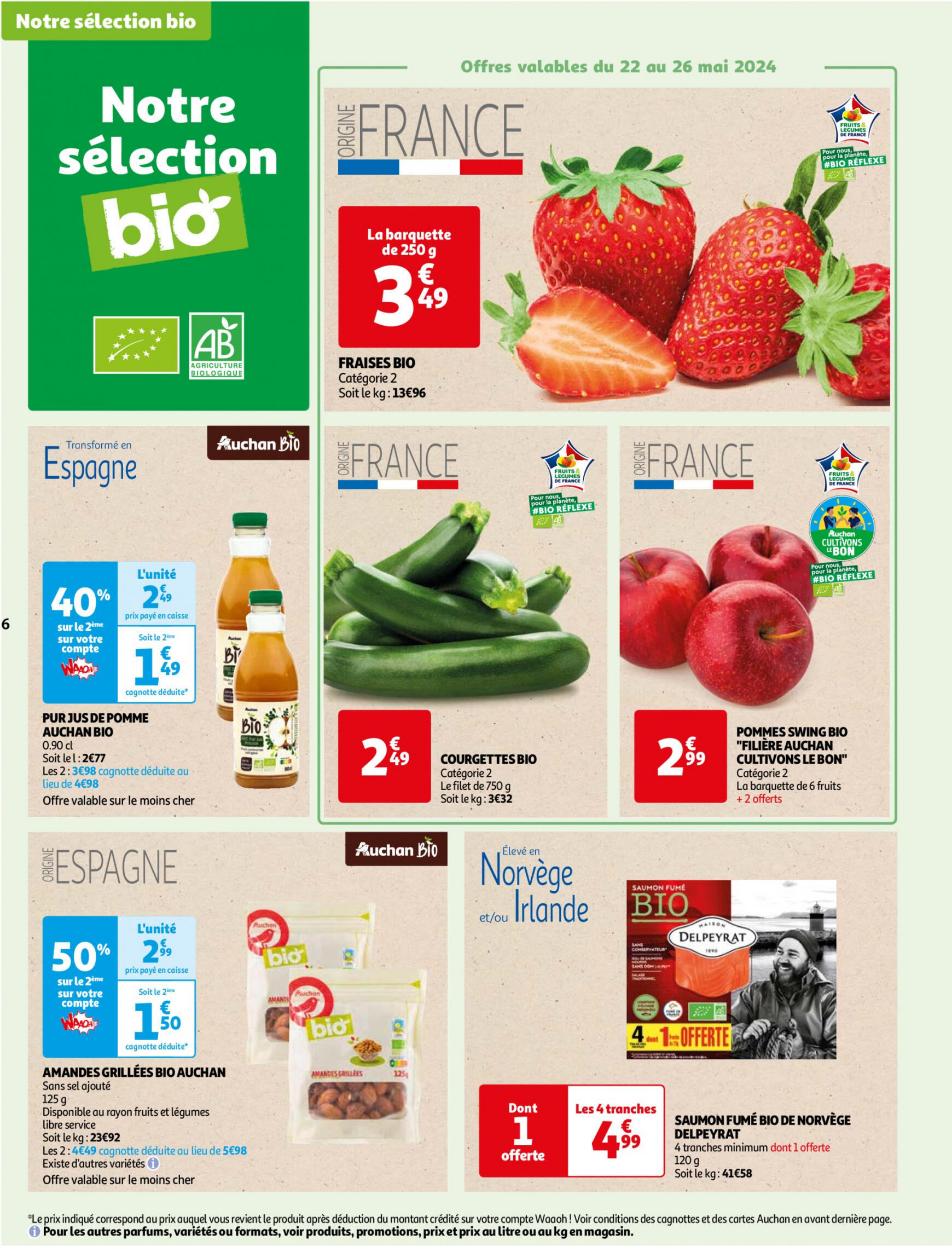 auchan - Auchan - Faites le plein de bio à prix bas folder huidig 22.05. - 03.06. - page: 6