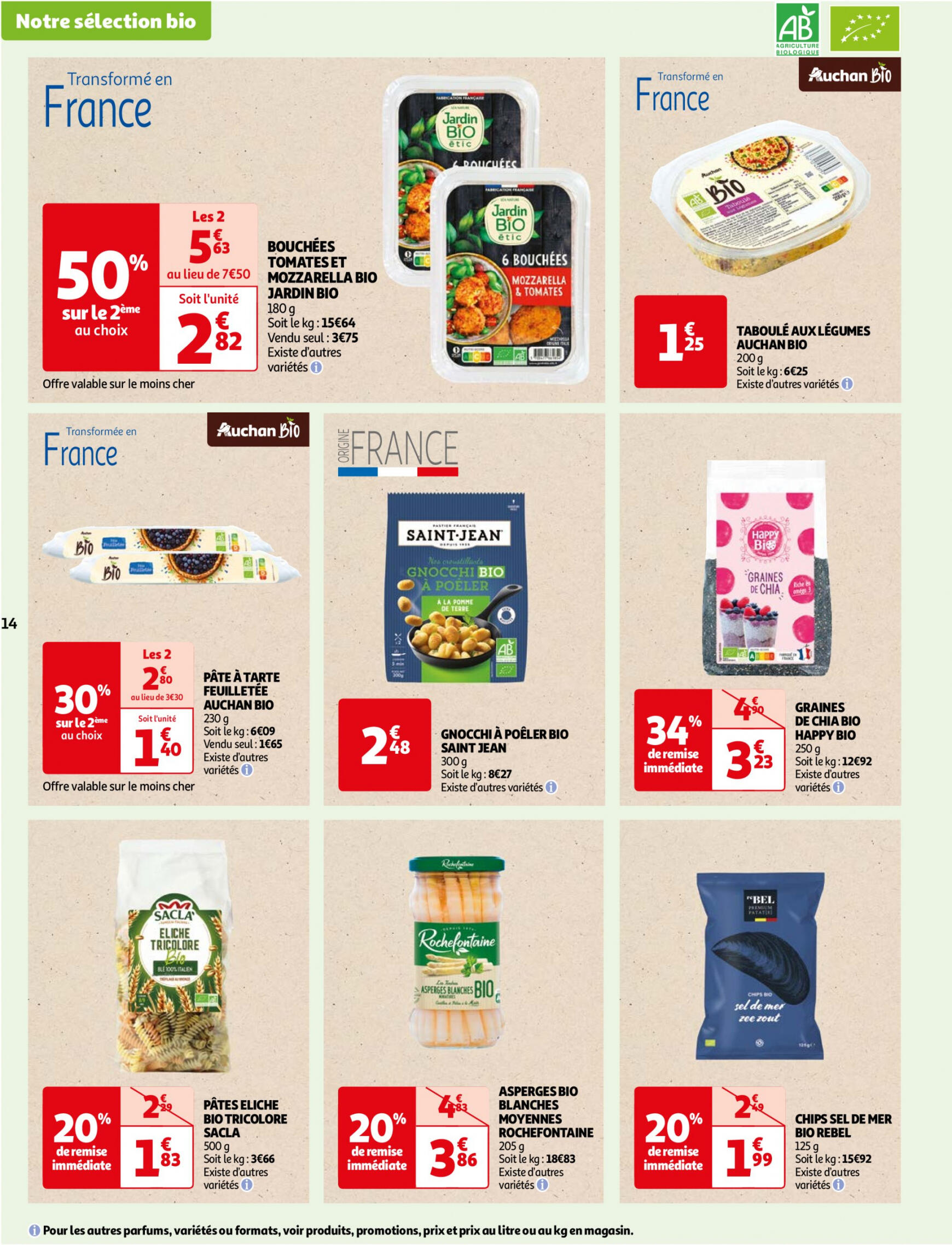 auchan - Auchan - Faites le plein de bio à prix bas folder huidig 22.05. - 03.06. - page: 14