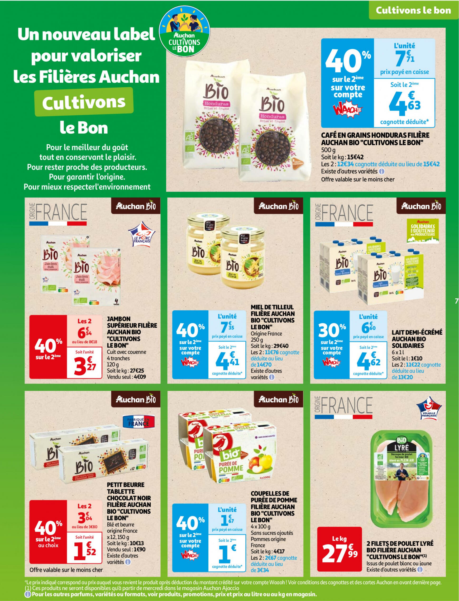 auchan - Auchan - Faites le plein de bio à prix bas folder huidig 22.05. - 03.06. - page: 7