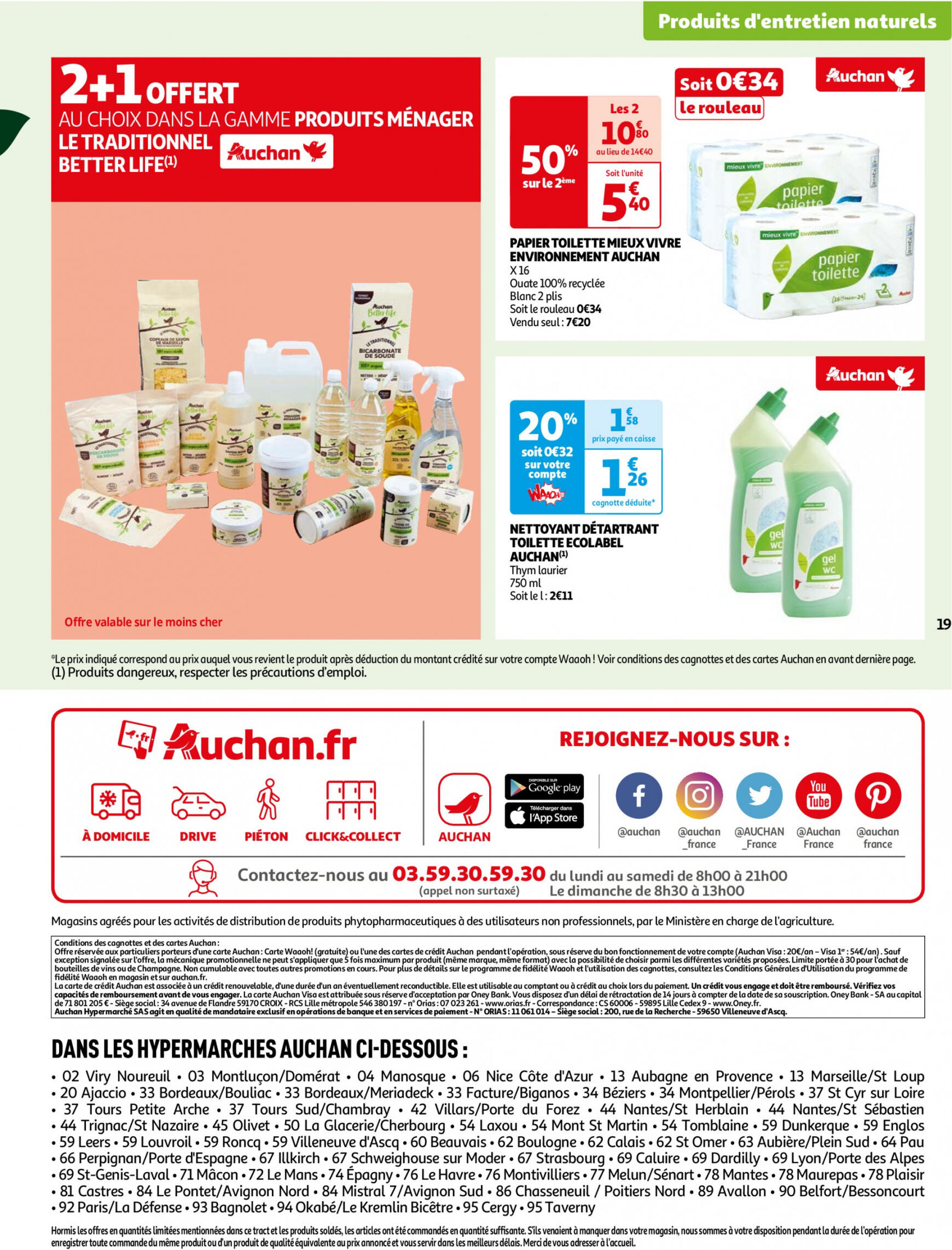 auchan - Auchan - Faites le plein de bio à prix bas folder huidig 22.05. - 03.06. - page: 19