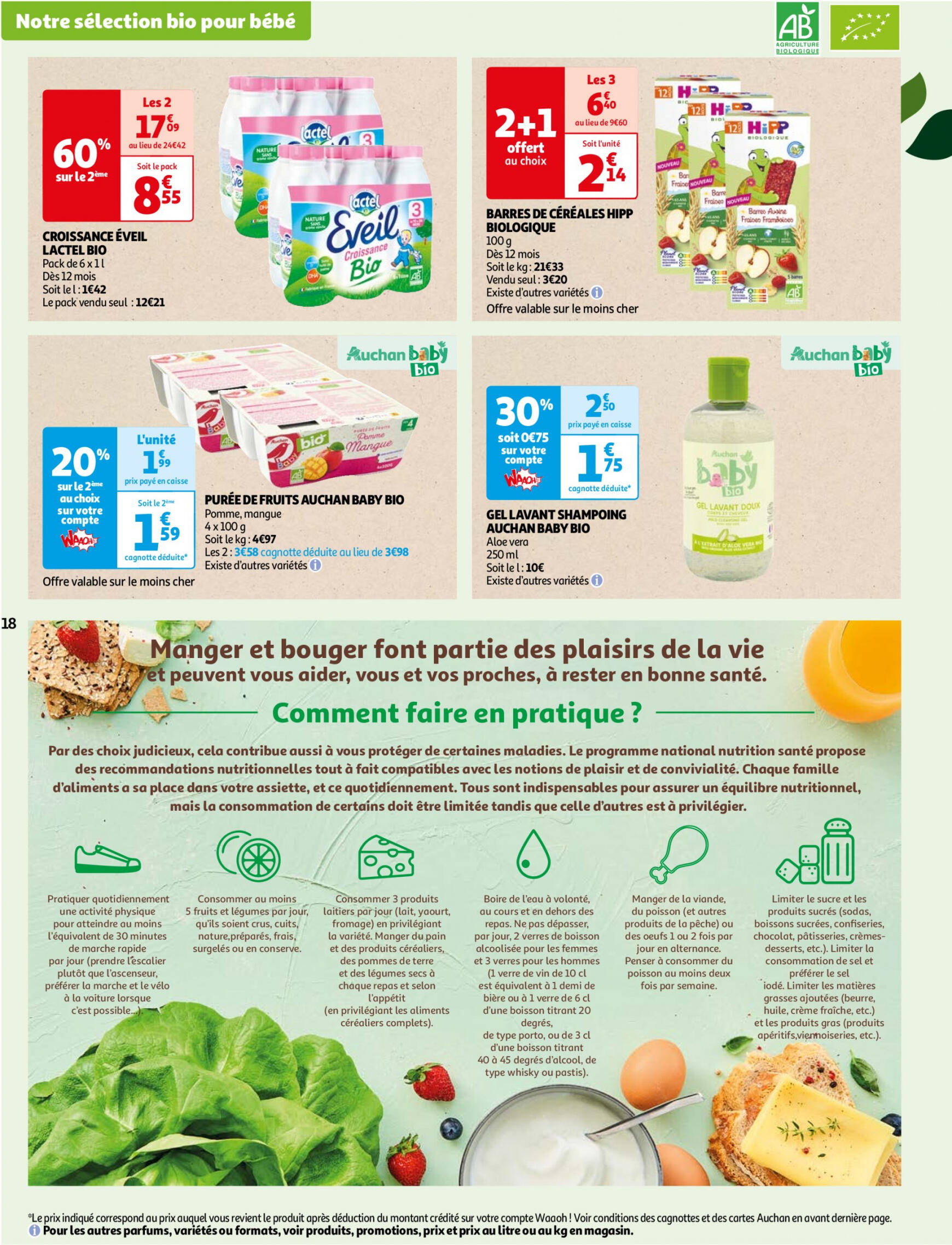 auchan - Auchan - Faites le plein de bio à prix bas folder huidig 22.05. - 03.06. - page: 18