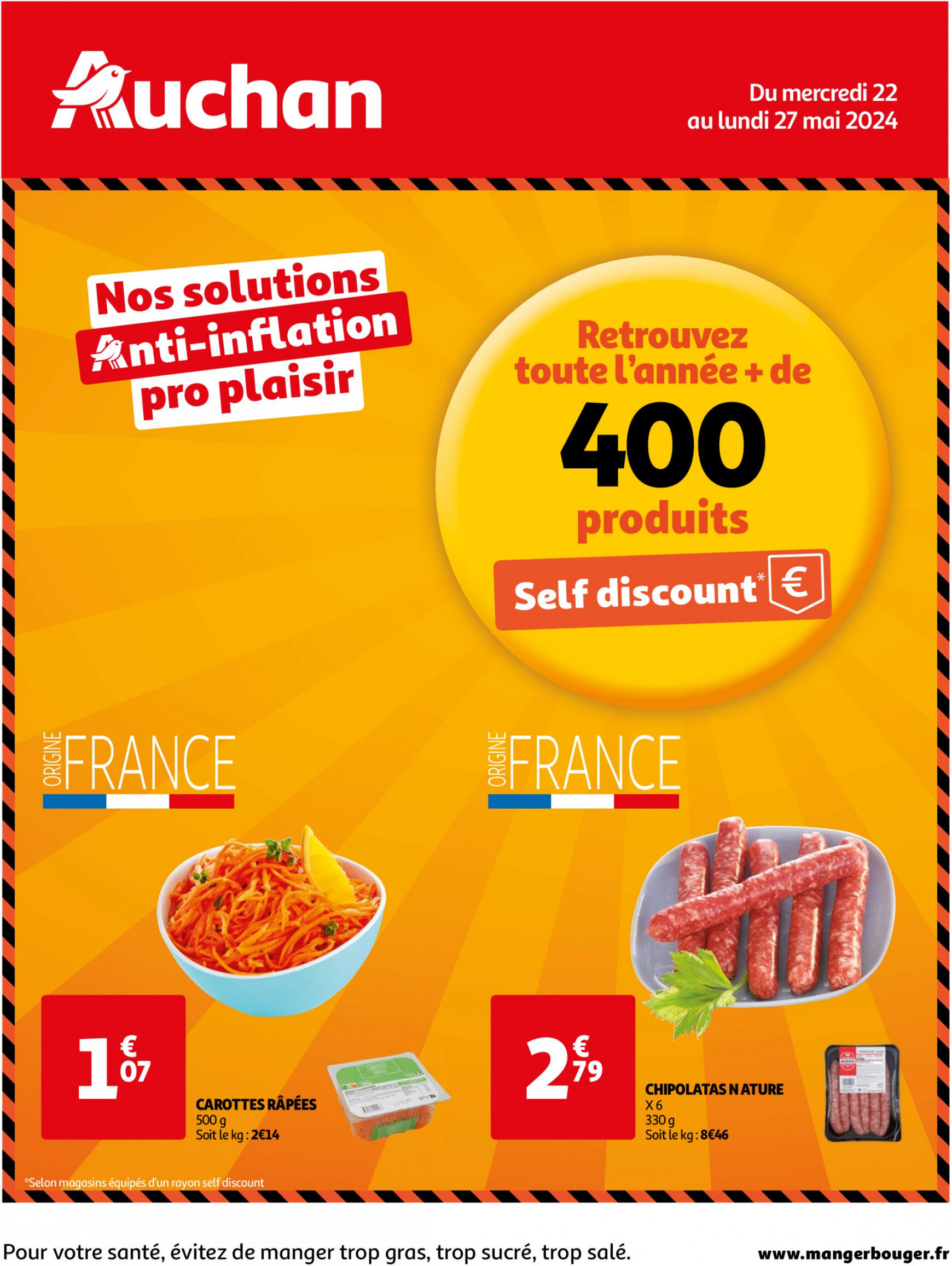 auchan - Auchan - Nos solutions anti-inflation pro plaisir folder huidig 22.05. - 27.05.