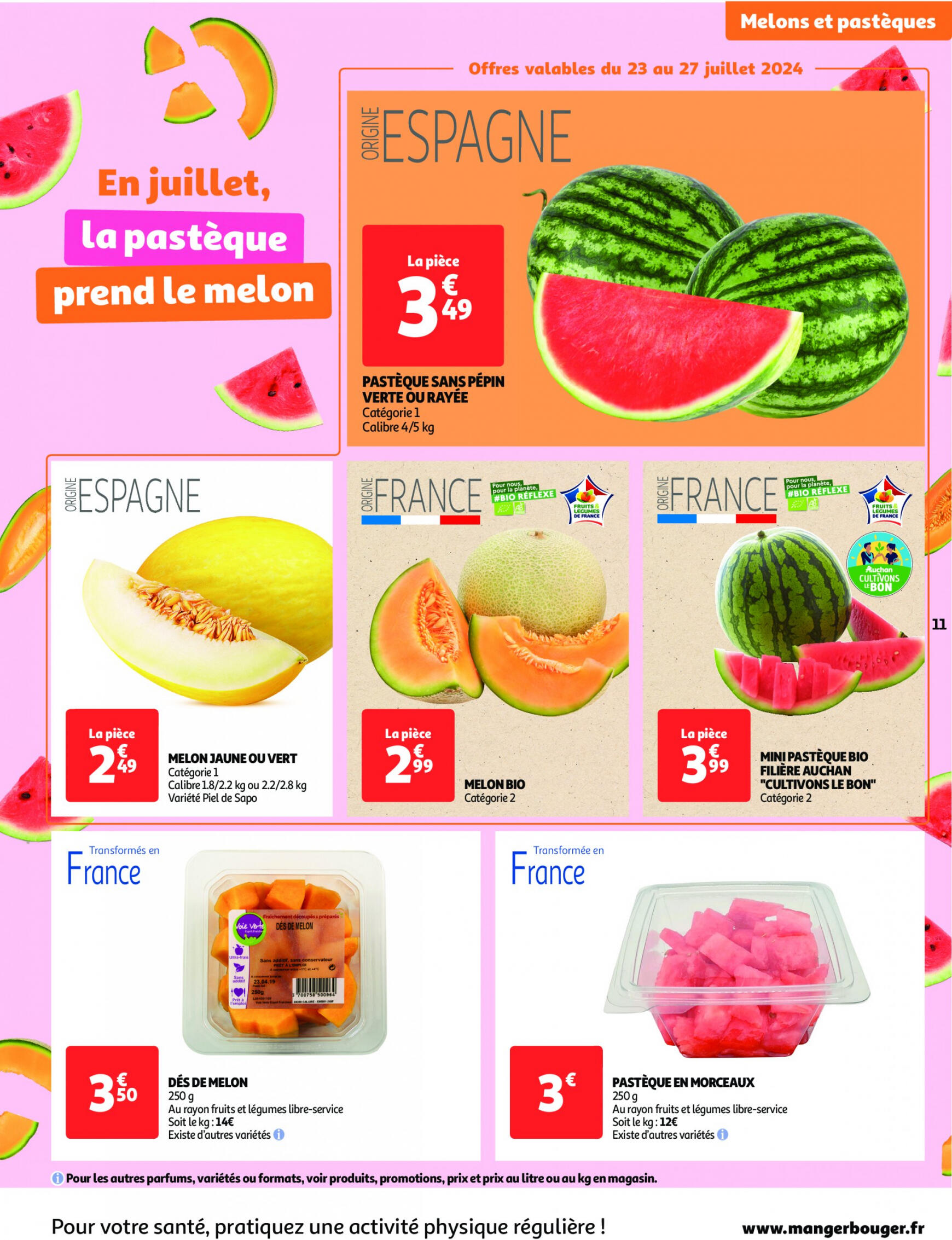 auchan - Auchan supermarché - L'été s'invite dans votre assiette ! folder huidig 23.07. - 04.08. - page: 11