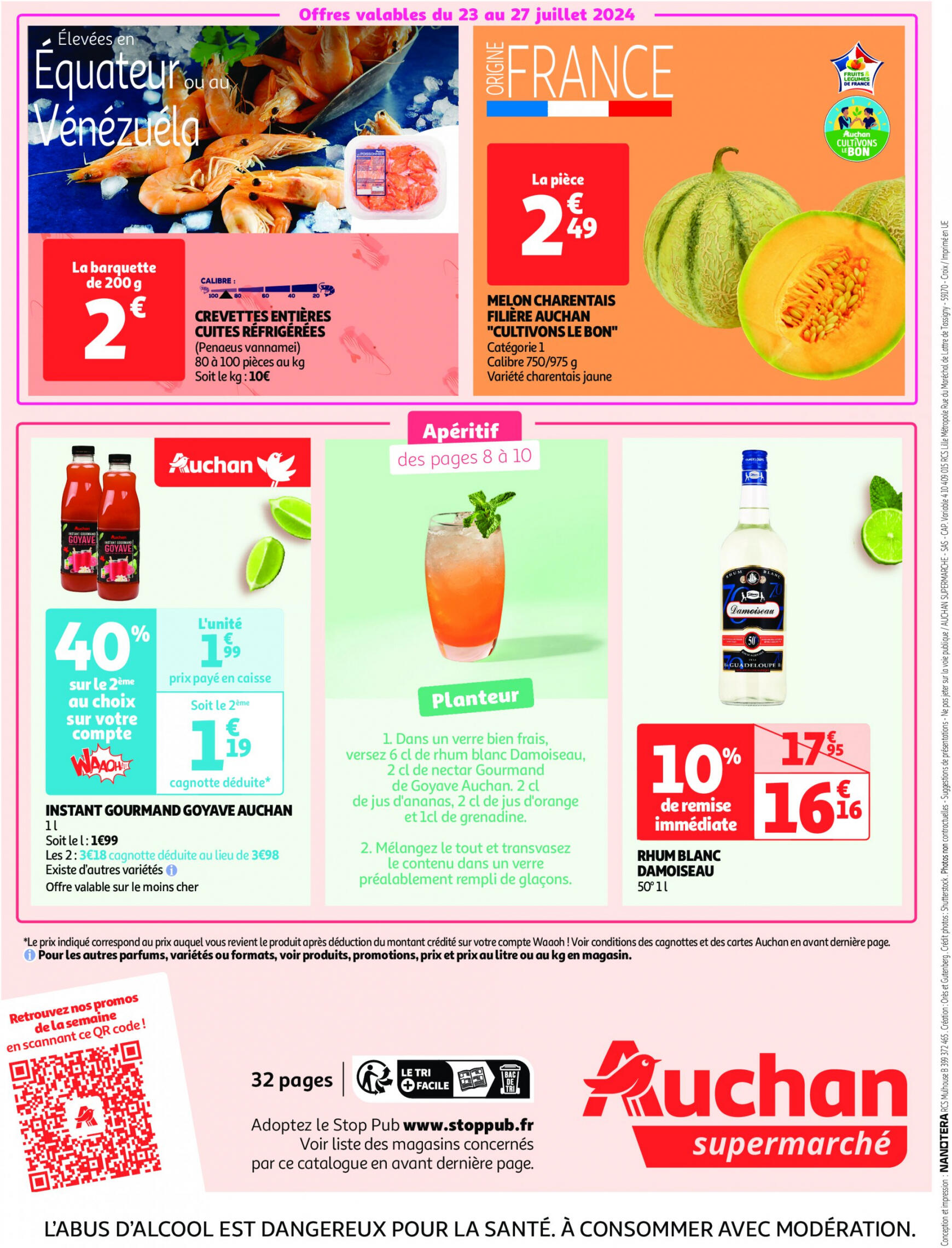 auchan - Auchan supermarché - L'été s'invite dans votre assiette ! folder huidig 23.07. - 04.08. - page: 32