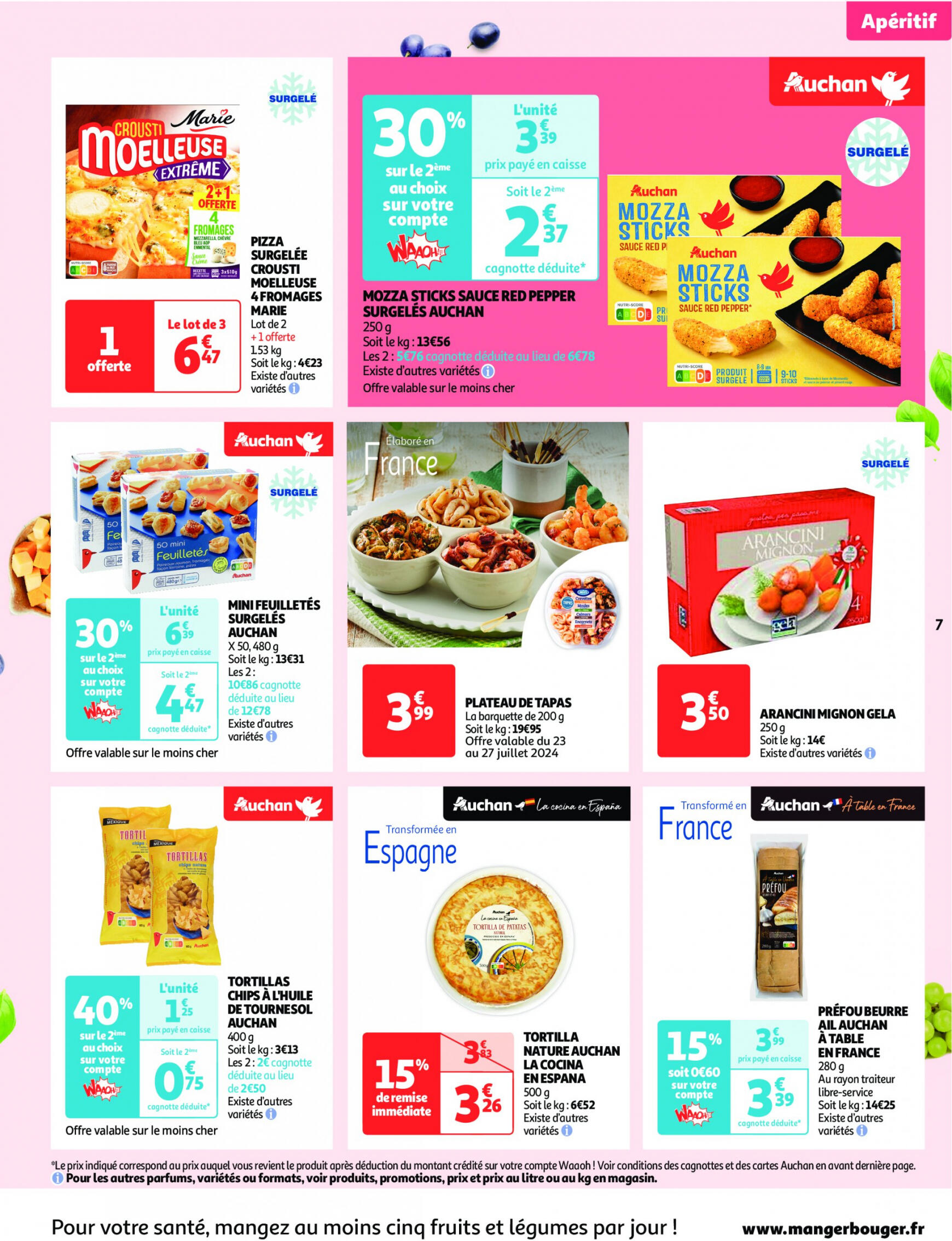 auchan - Auchan supermarché - L'été s'invite dans votre assiette ! folder huidig 23.07. - 04.08. - page: 7