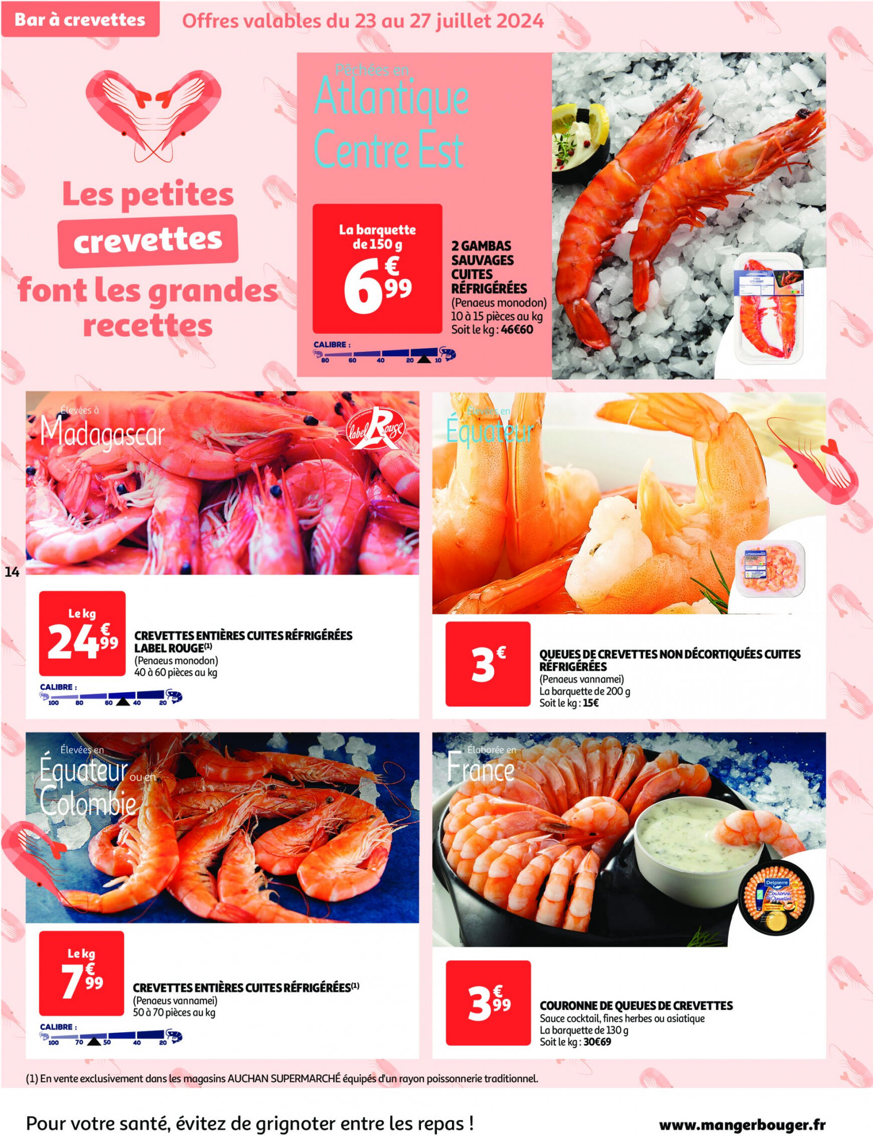 auchan - Auchan supermarché - L'été s'invite dans votre assiette ! folder huidig 23.07. - 04.08. - page: 14