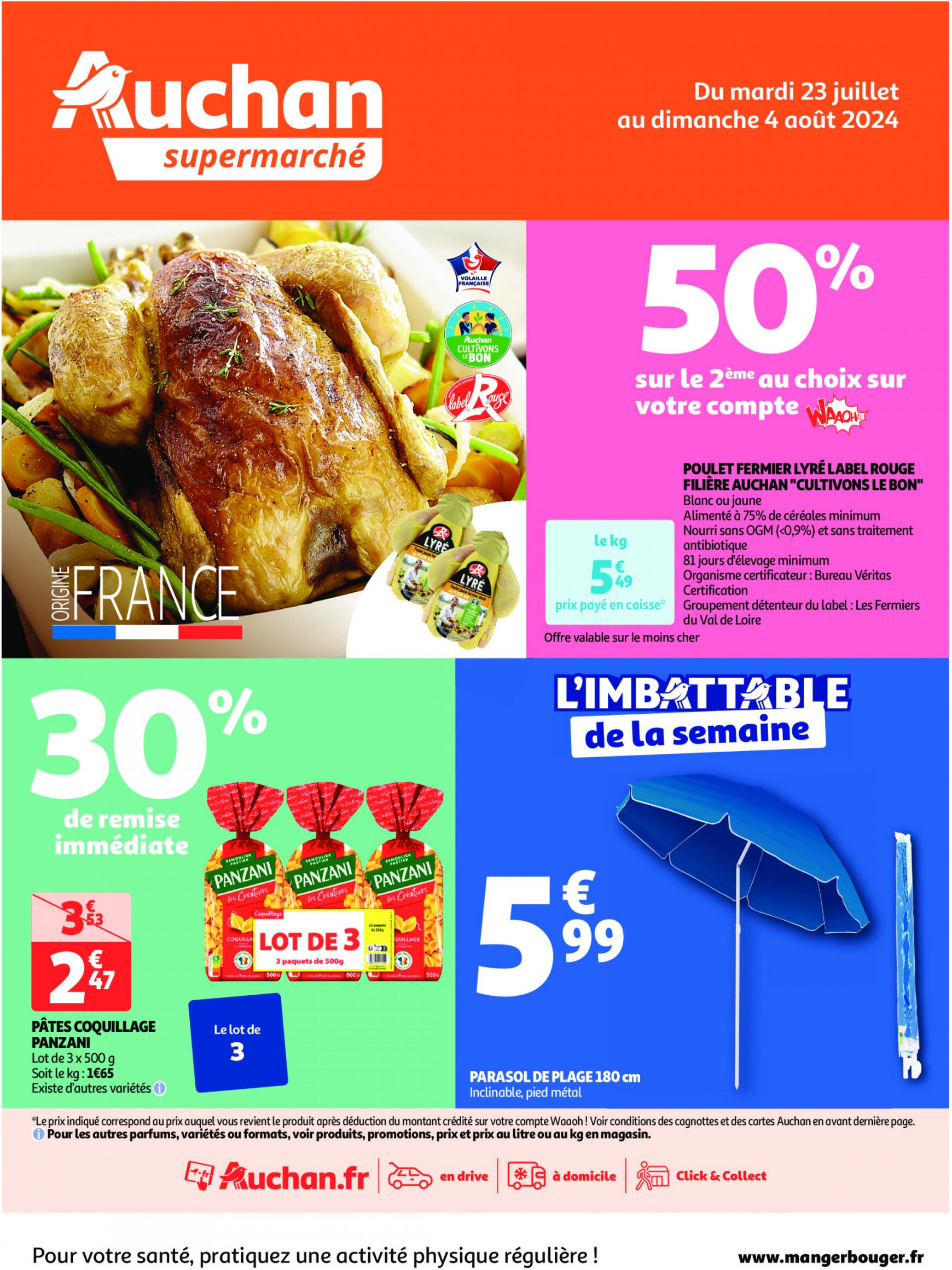 auchan - Auchan supermarché - L'été s'invite dans votre assiette ! folder huidig 23.07. - 04.08.