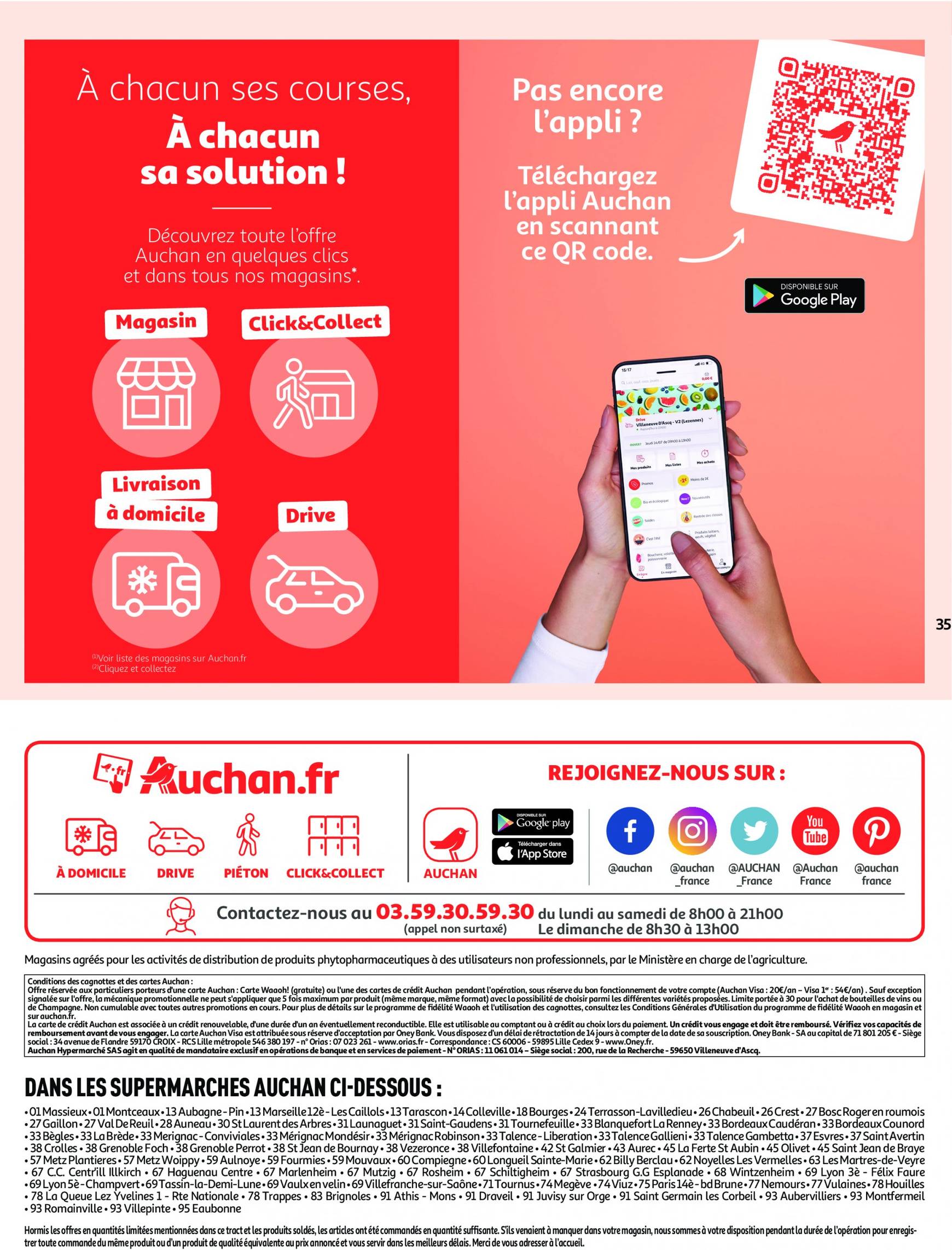 auchan - Auchan supermarché - Les 50 offres essentielles, ça continue ! folder huidig 10.09. - 15.09. - page: 35