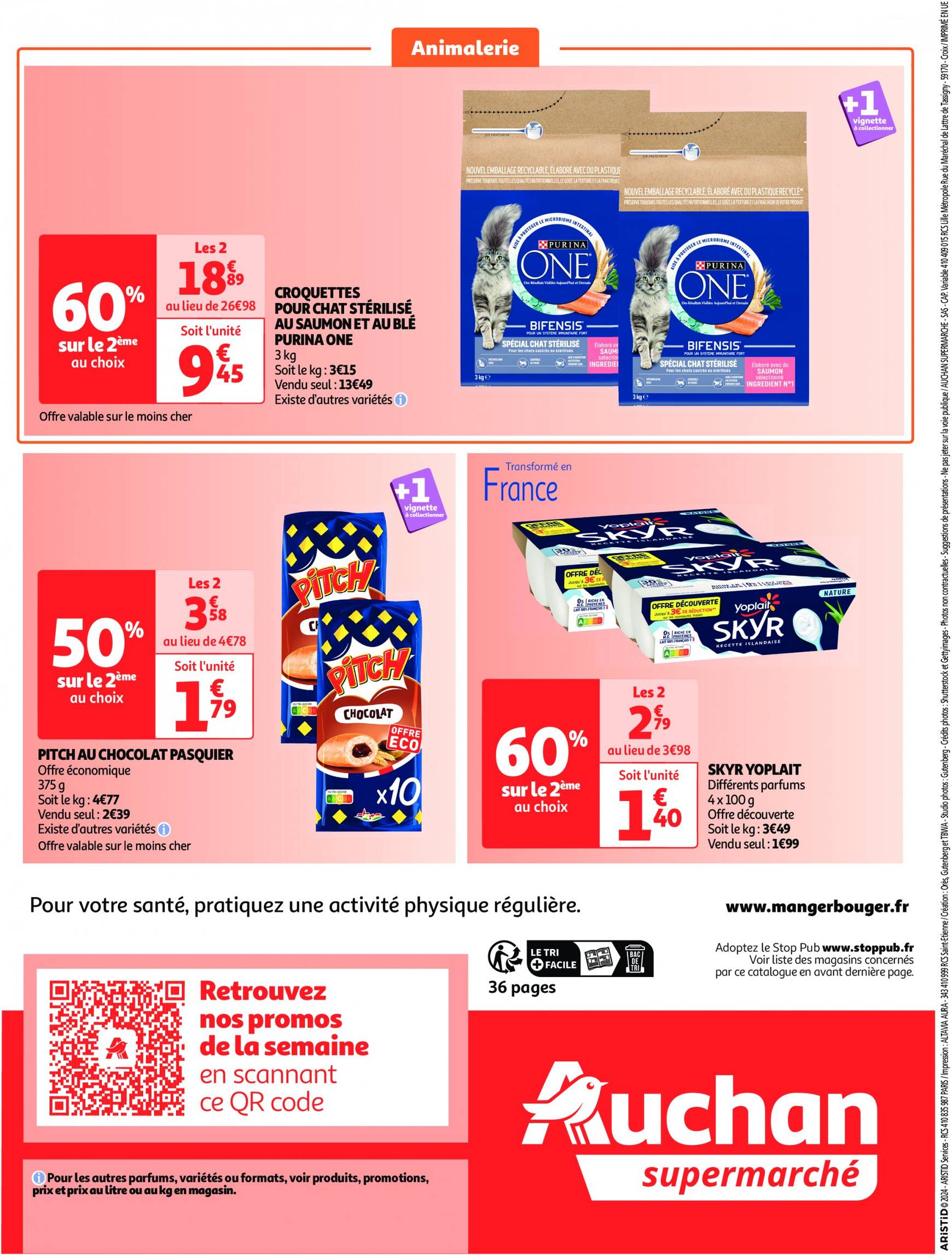 auchan - Auchan supermarché - Les 50 offres essentielles, ça continue ! folder huidig 10.09. - 15.09. - page: 36