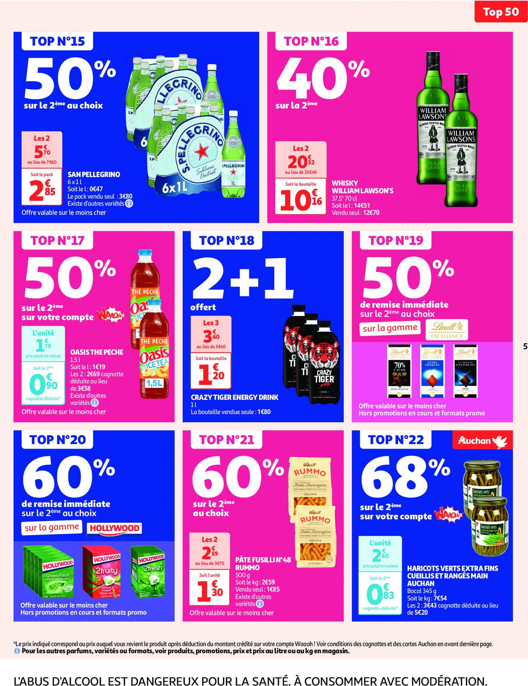 auchan - Auchan supermarché - Les 50 offres essentielles, ça continue ! folder huidig 10.09. - 15.09. - page: 5